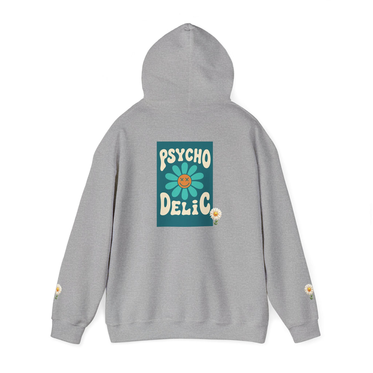 Psychedelic Floral Hoodie, Cozy Sweatshirt for Casual Style, Gift for Flower Lovers, Cute Streetwear, Spring Fashion, Art Tee