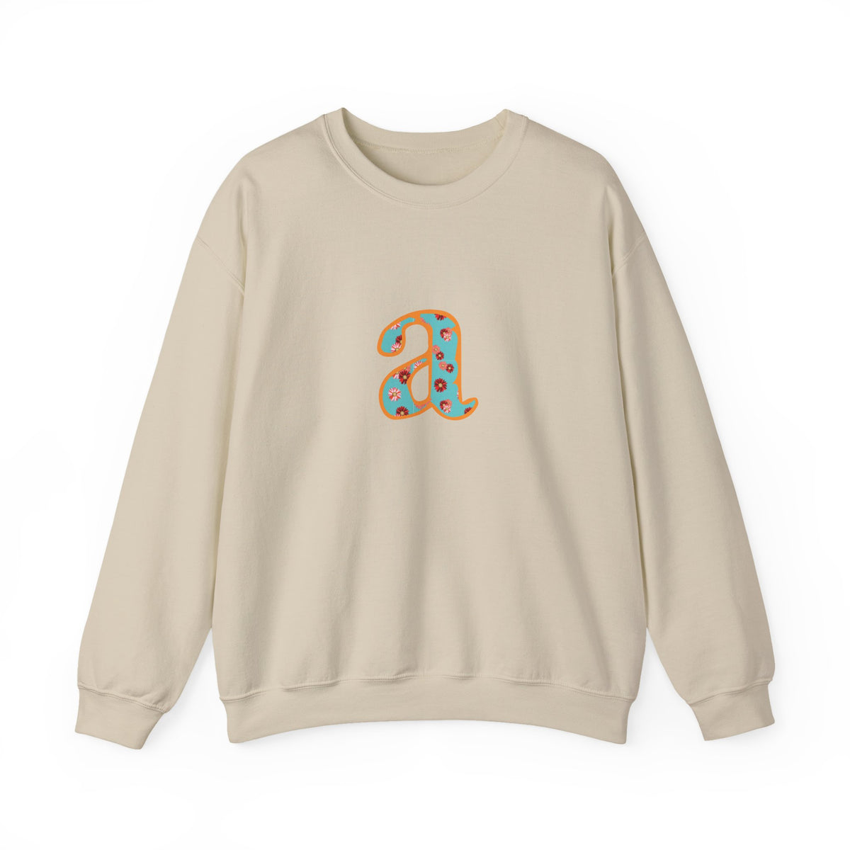 Personalized Initial Sweatshirt, Cozy Unisex Crewneck, Custom Gift for Her, Monogrammed Apparel, Perfect for Birthdays and Holidays