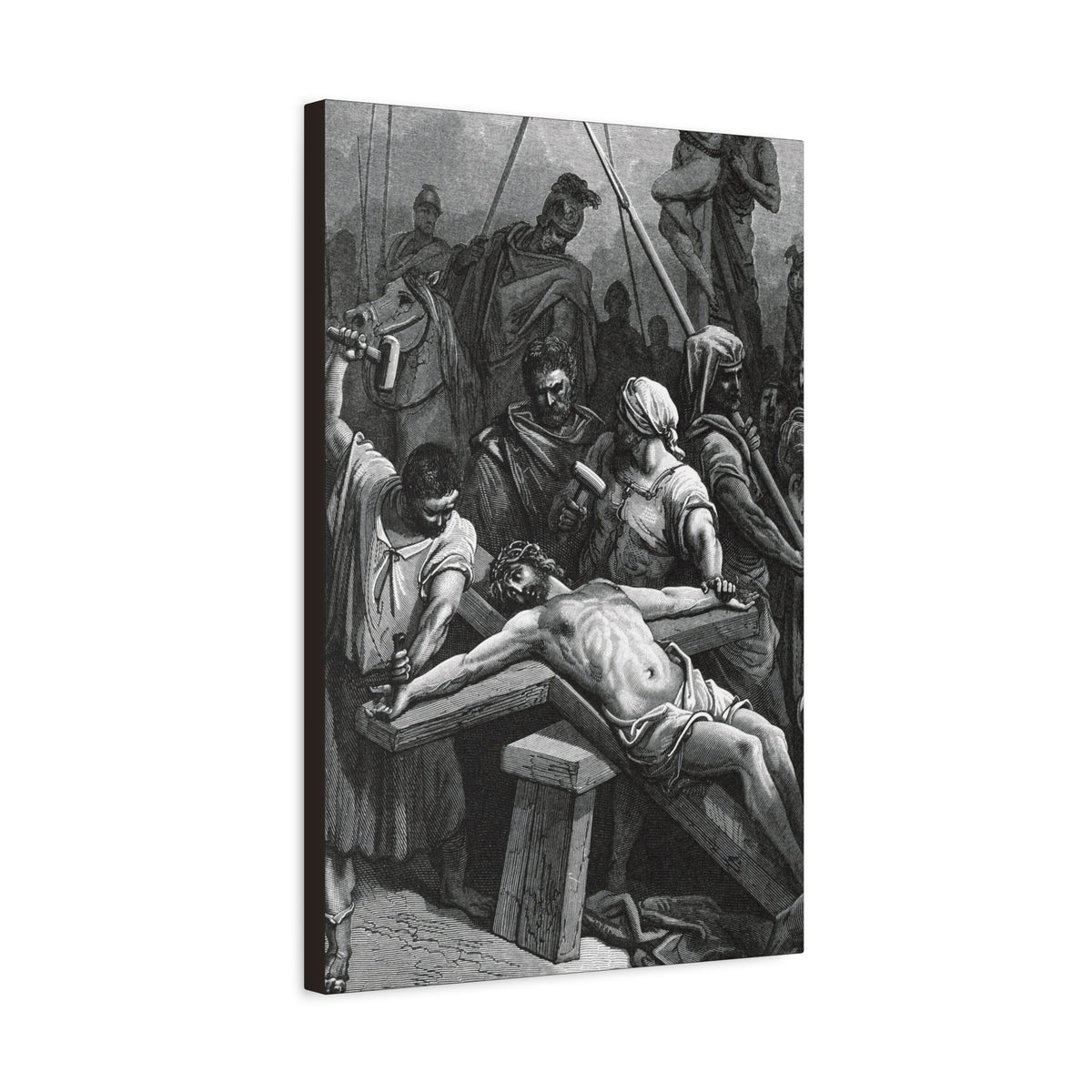 Crucifixion Art Matte Canvas Print – Stretched Religious Wall Decor