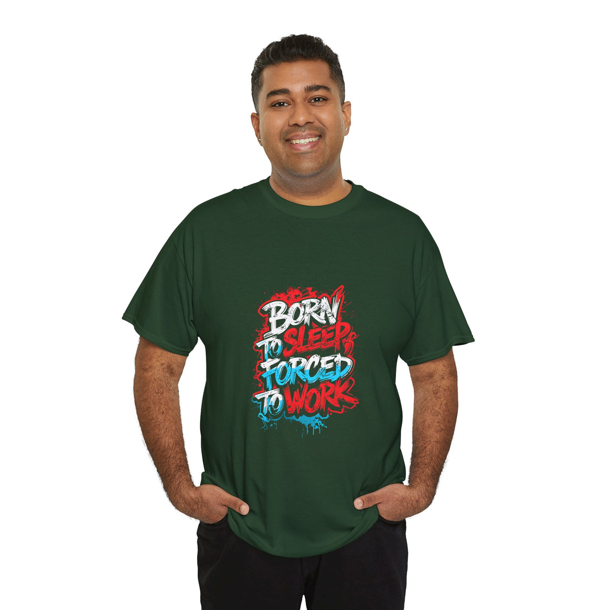 Born to Sleep, Forced to Work T‑Shirt — Funny Graphic Tee for Night Owls