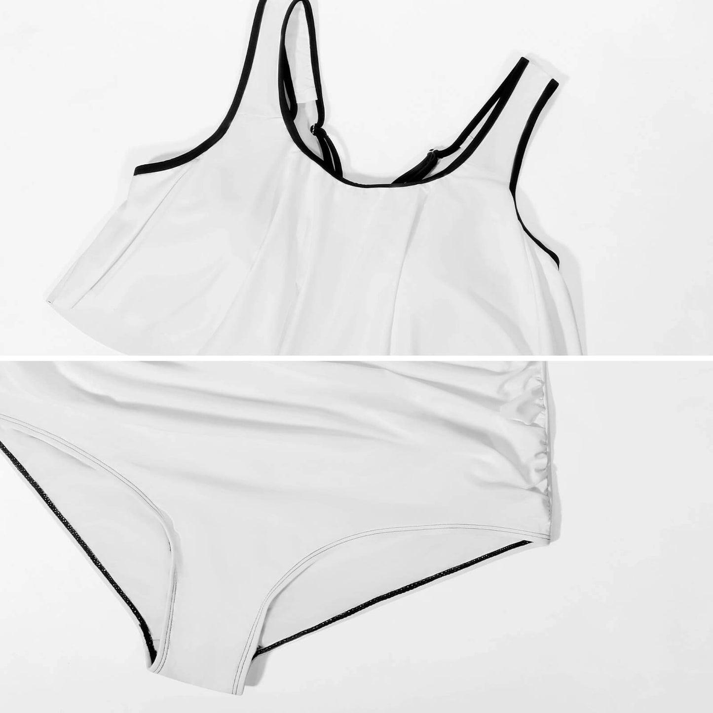 Plus Size Women's Two piece Swimsuit with Tankini