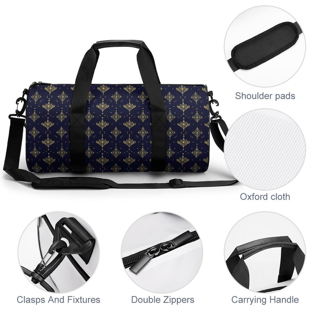 Cylindrical Gym Bag
