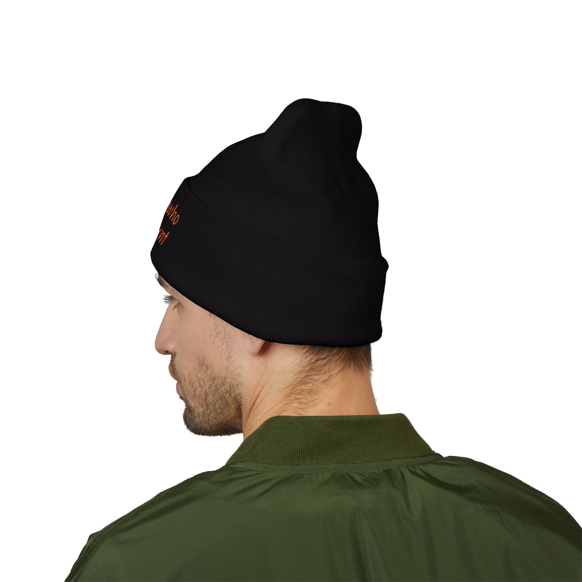 Hunting Enthusiast Beanie - "Just a Girl Who Loves to Hunt" Embroidered Cuffed Beanie