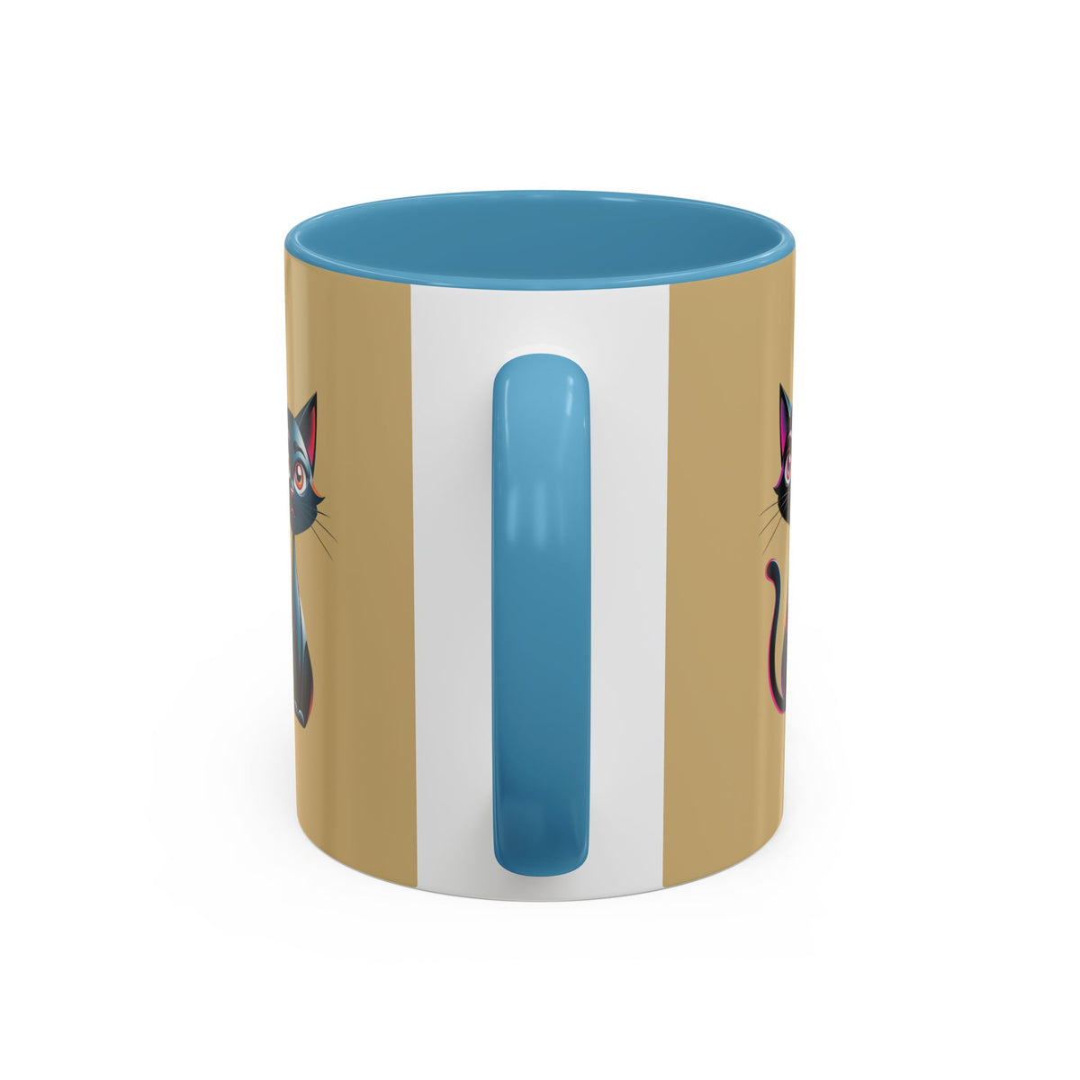 Cute Cat Accent Coffee Mug - Perfect for Cat Lovers, Gift for Birthdays, Home Decor, Animal Enthusiasts, Fun Kitchenware