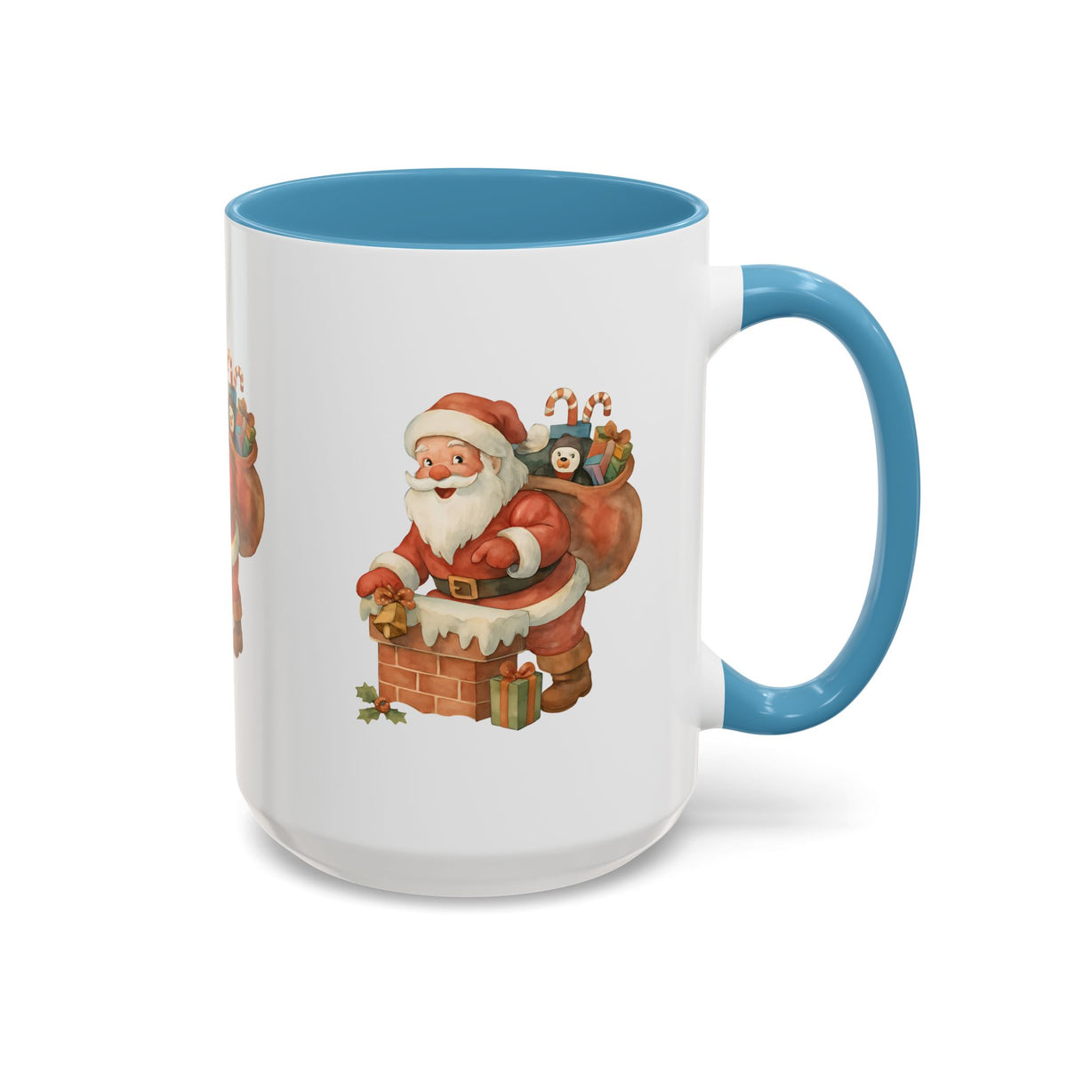 Festive Santa Coffee Mug, Holiday Gift, Christmas Decorations, Cozy Kitchen, Unique Mug, Santa-Themed Drinkware