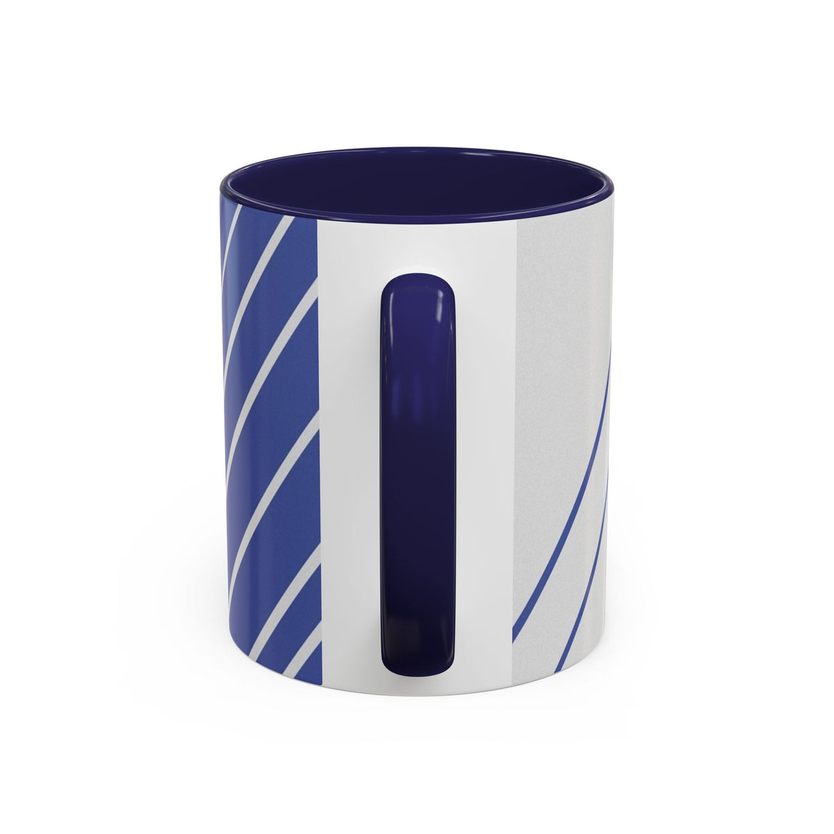 Elegant Stripe Accent Coffee Mug - Perfect for Gifts, Home Decor, Office, Birthdays, and Tea Lovers