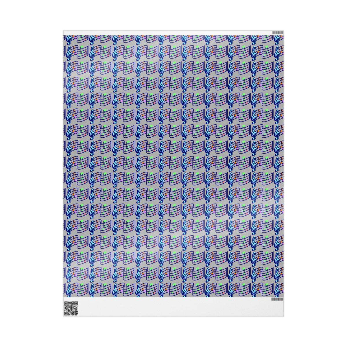 Musical Note Wrapping Paper, Fun Gift Wrap for Music Lovers, Birthday