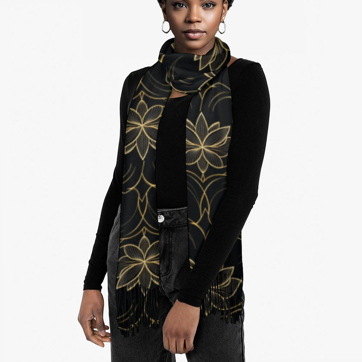Cashmere-like Tassel Scarf