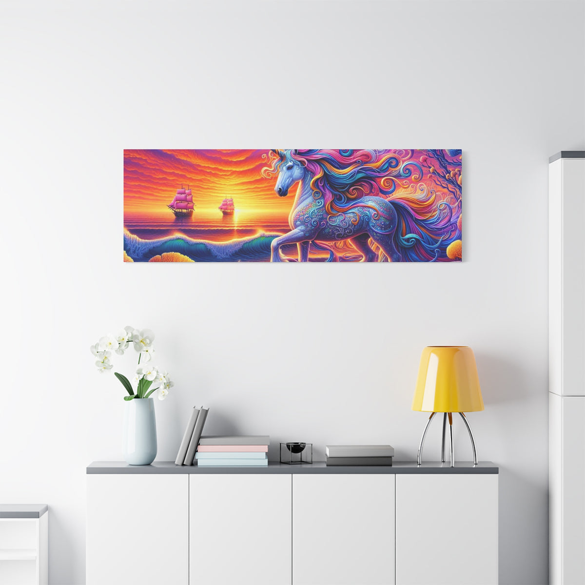 Matte Canvas, Stretched, 1.25" Unicorn
