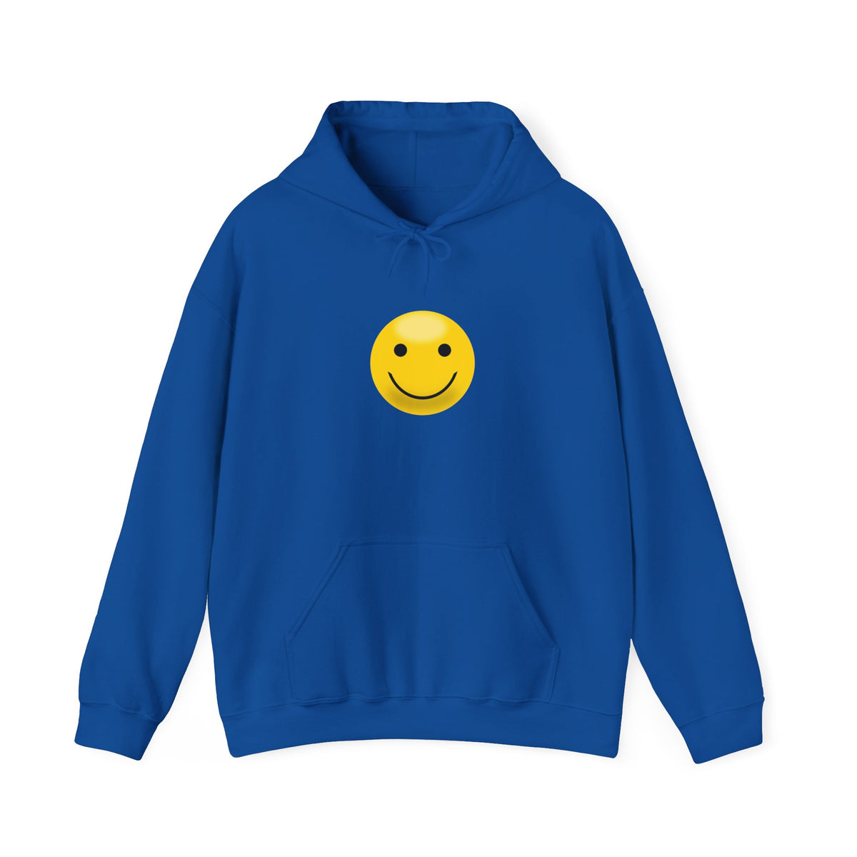Smiley Face Hooded Sweatshirt, Cozy Unisex Hoodie, Casual Wear, Gift for Friends, Cheerful Apparel, Everyday Comfort Clothing
