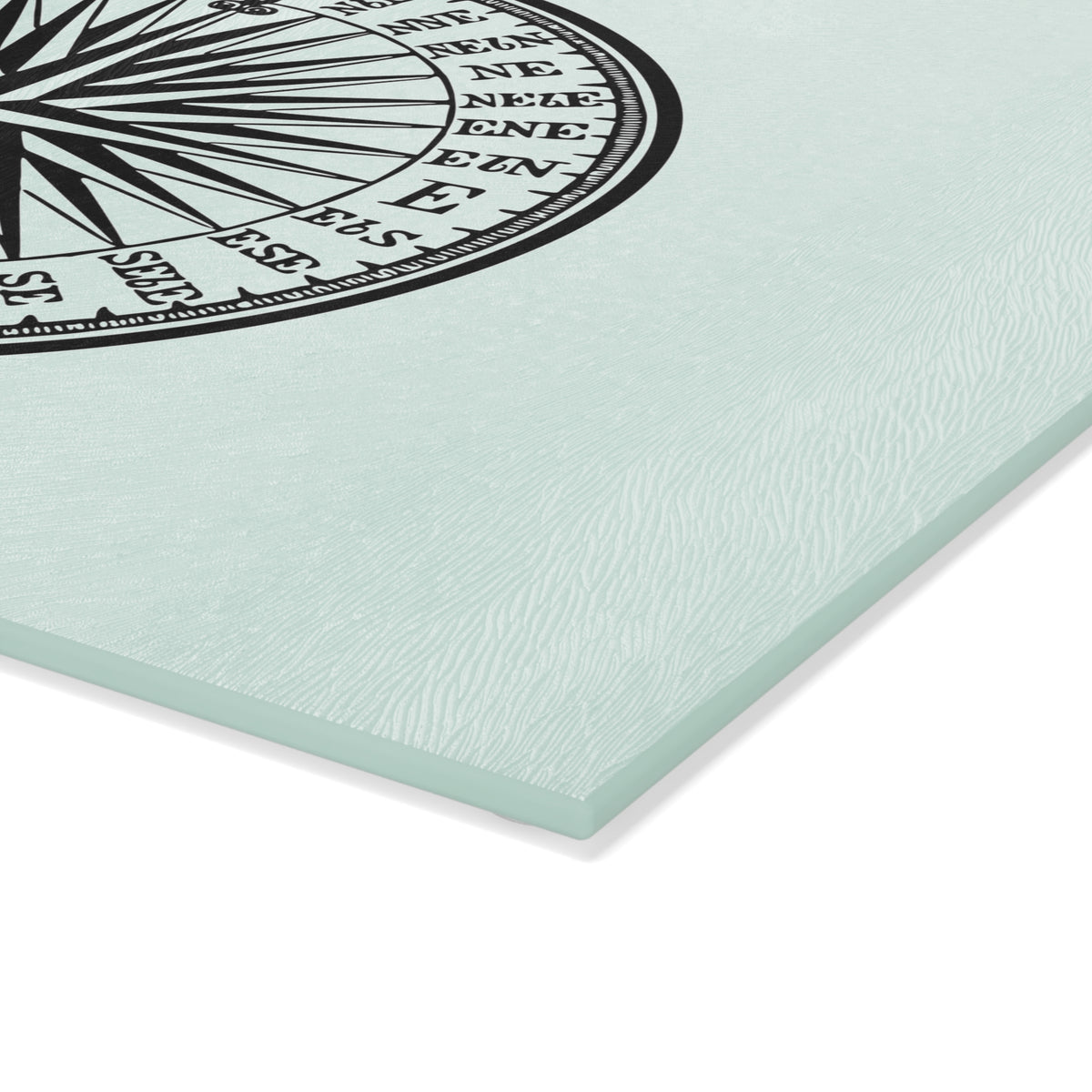 Nautical Compass Glass Cutting Board - Coastal Kitchen Decor, Perfect Gift for Chefs, Housewarming, Maritime Themed Events