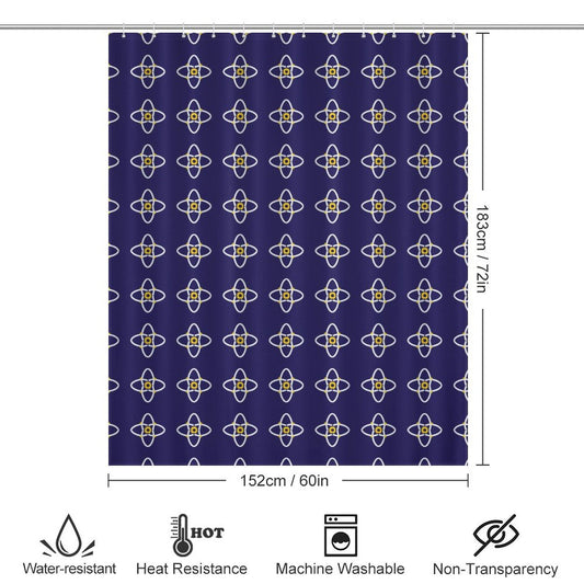 Blue Shower Curtain