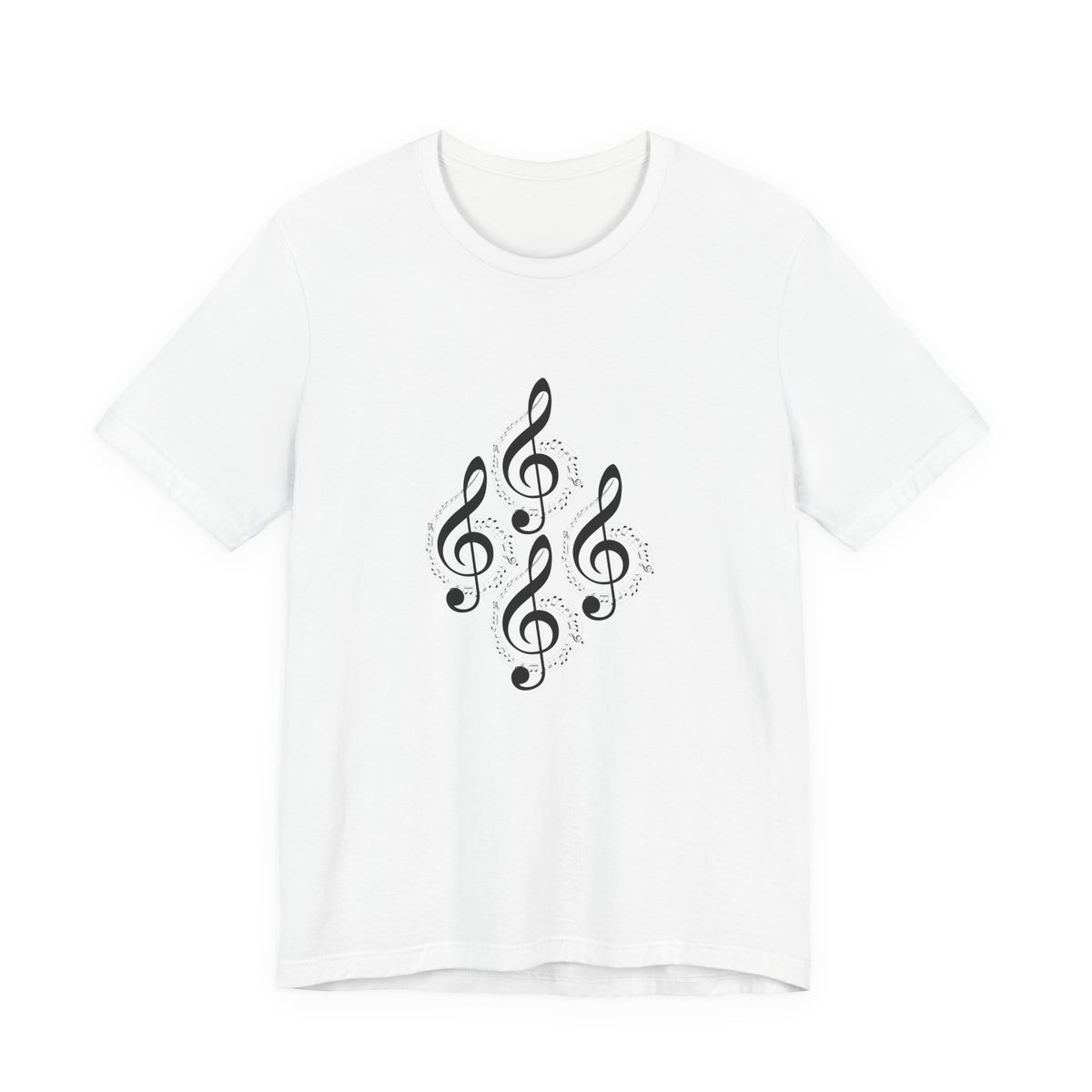 Musical Notes Tee - Perfect for Music Lovers, Casual Wear, Concerts, Festivals, Unique Gift Idea