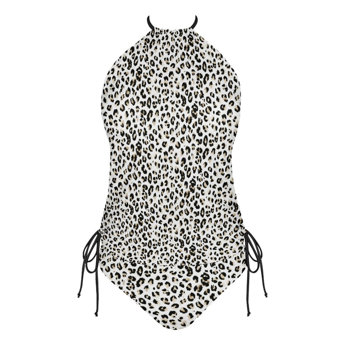 2-Piece Women's Tankini Set with High Neck Halter Top