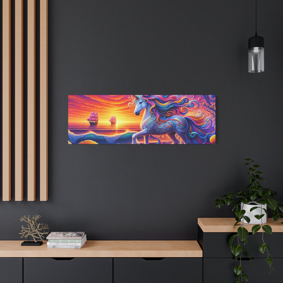 Matte Canvas, Stretched, 1.25" Unicorn