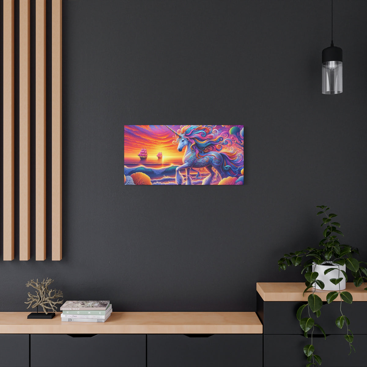 Matte Canvas, Stretched, 1.25" Unicorn