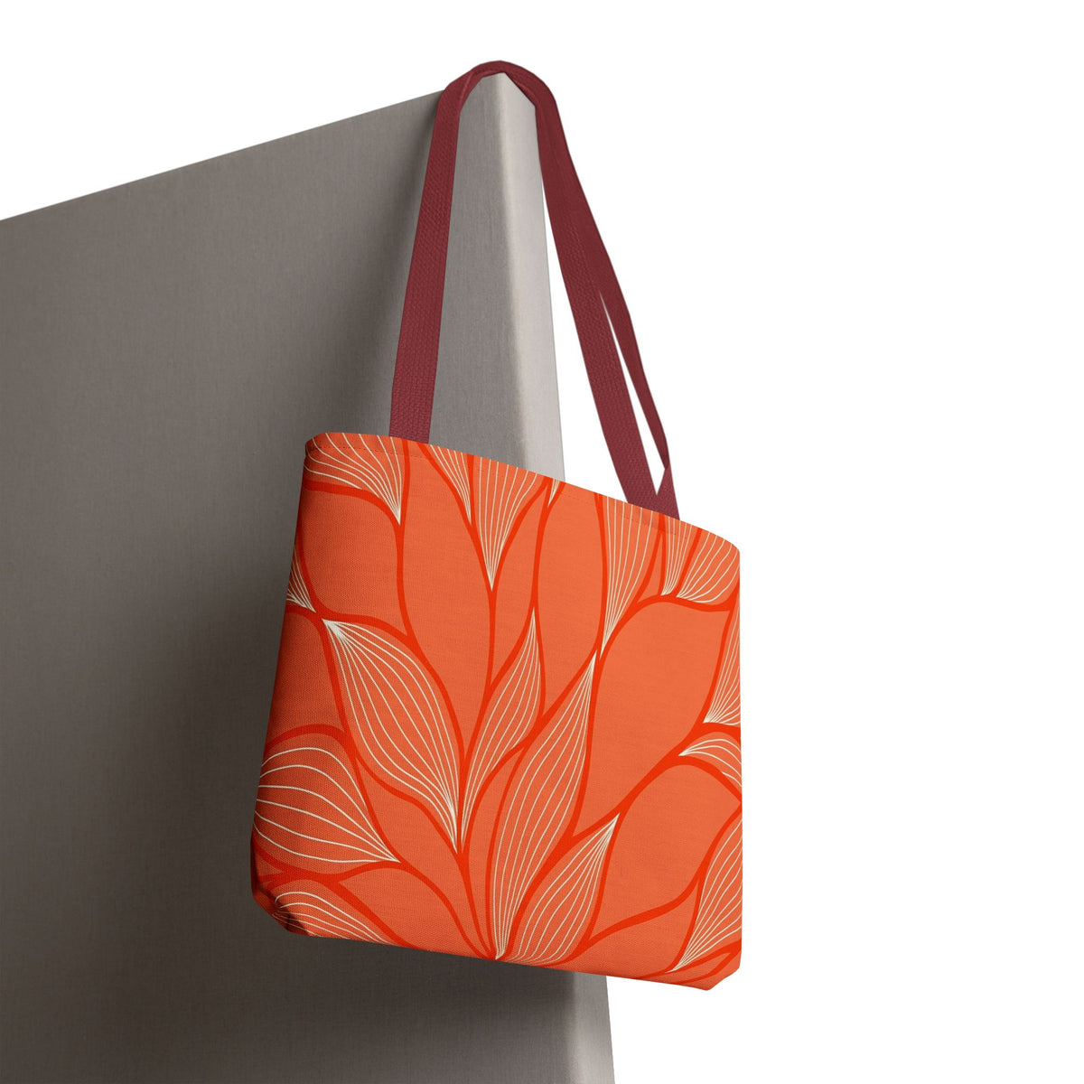 Vibrant Leafy Tote Bag, Stylish Grocery Bag, Eco-Friendly Shopping Tote, Floral Summer Tote, Gift for Plant Lovers