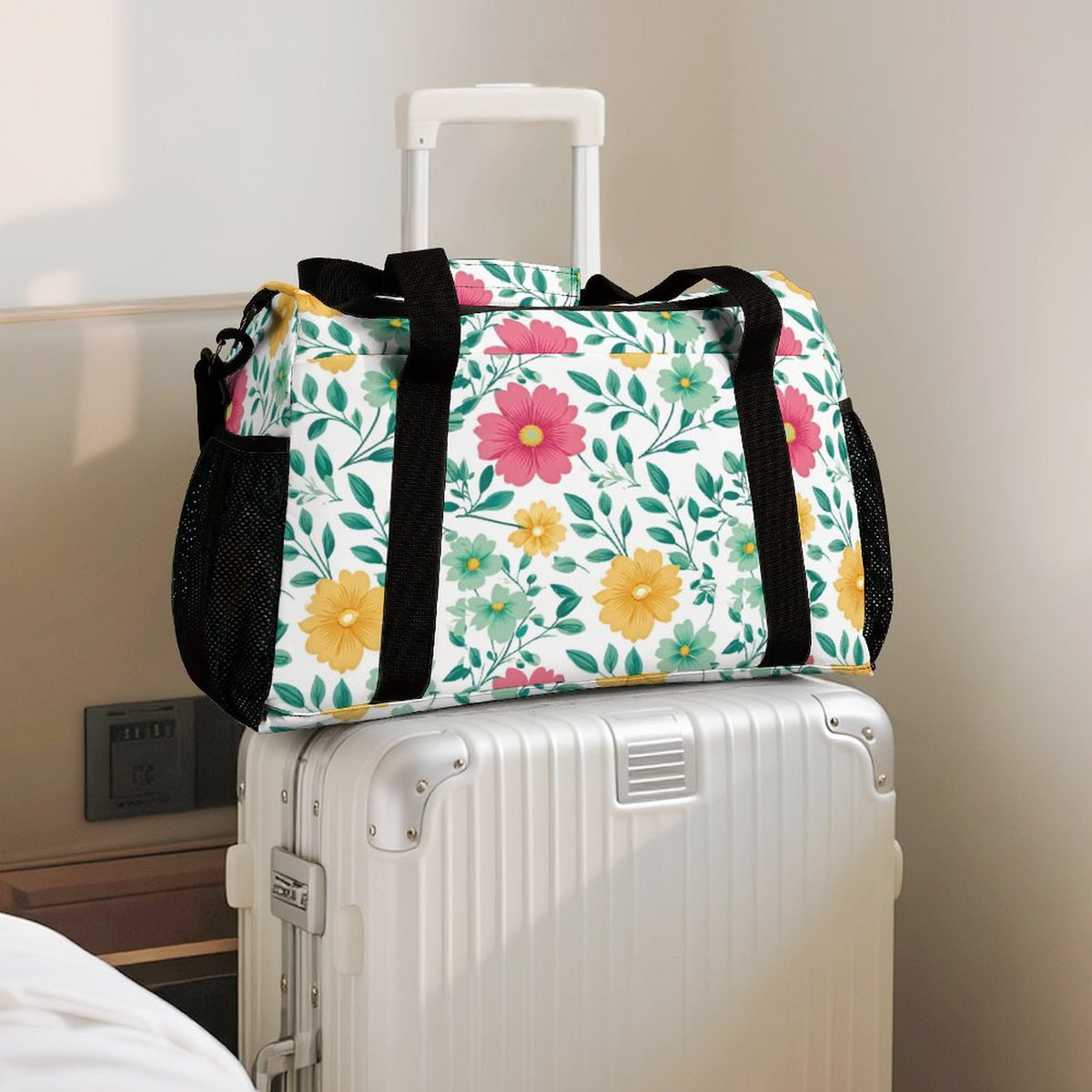 Travel Duffel Bag - Floral
