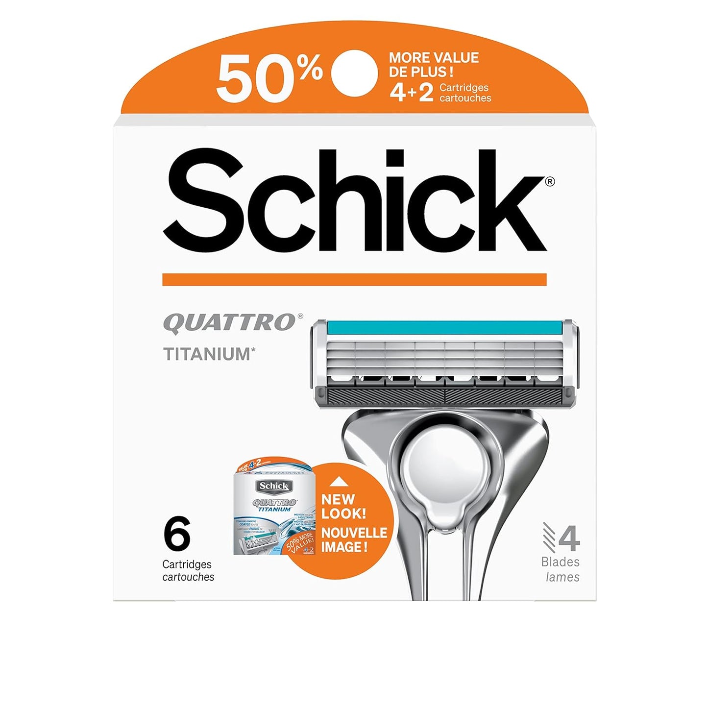 3 Pack - Schick Quattro Refills