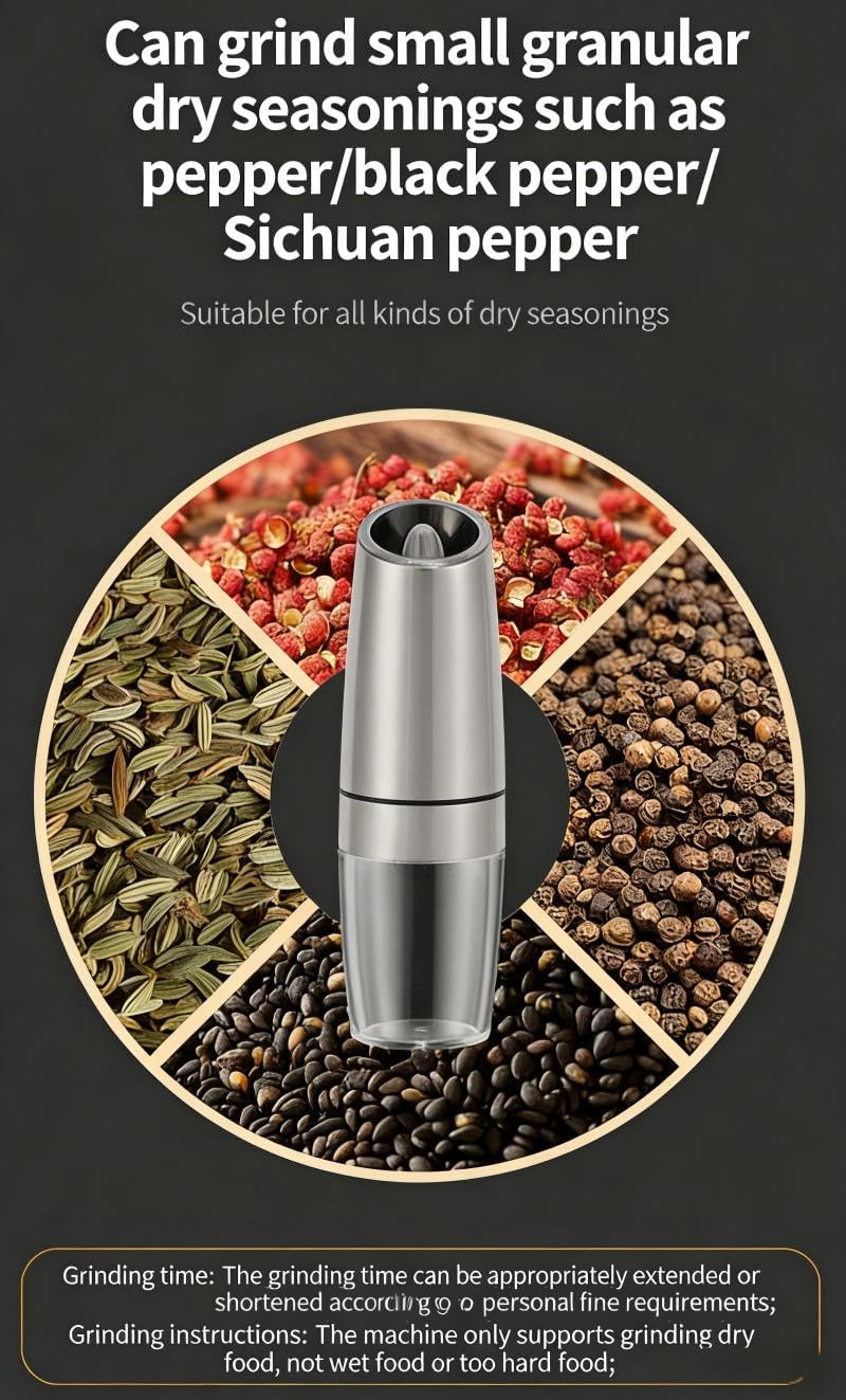LIMITED TIME ONLY - Electric Salt and Pepper Grinder Set - only $17.00