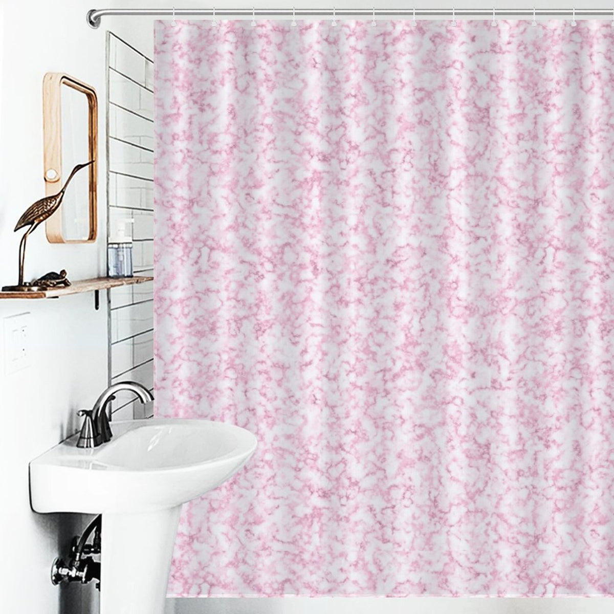 Pink Shower Curtain