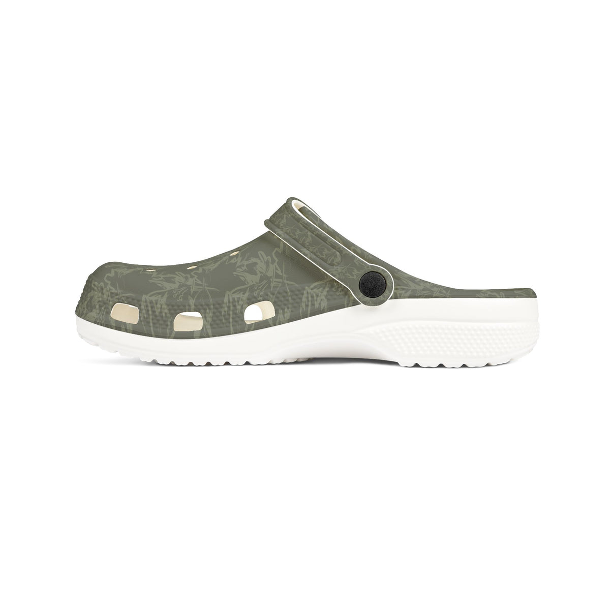 Olive Camouflage EVA Foam Clogs – Lightweight Garden & Casual Slip-On Shoes