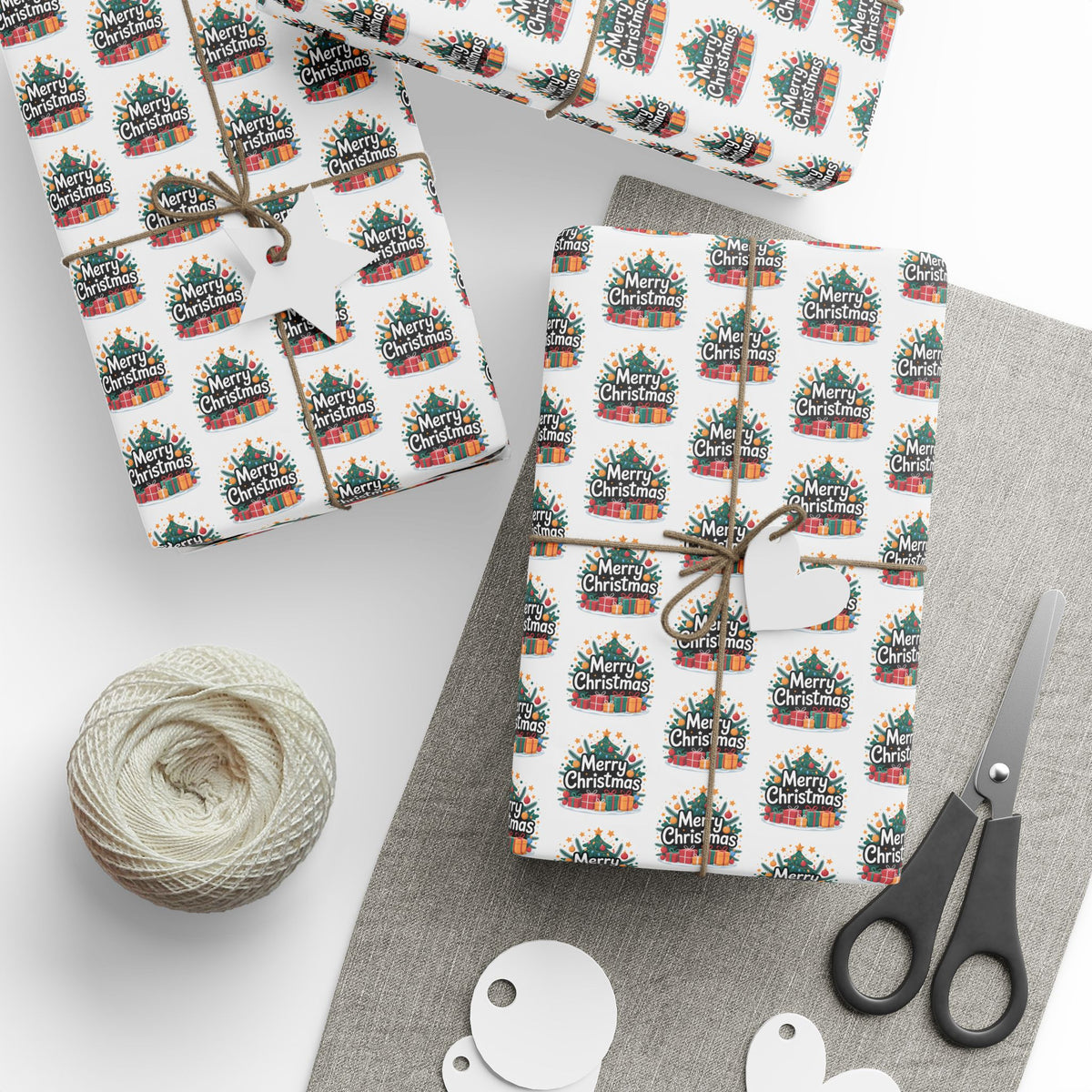 Festive Wrapping Paper, Holiday Gift Wrap, Merry Christmas Design, Party Supplies, Eco-Friendly Gift Wrap, Seasonal Celebrations