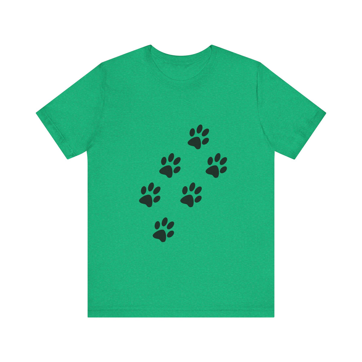 Paw Print Short Sleeve Tee | Unisex Animal Lover Shirt, Pet Owner Gift, Casual Wear, Gifts for Dog Lovers, Comfortable T-Shirt