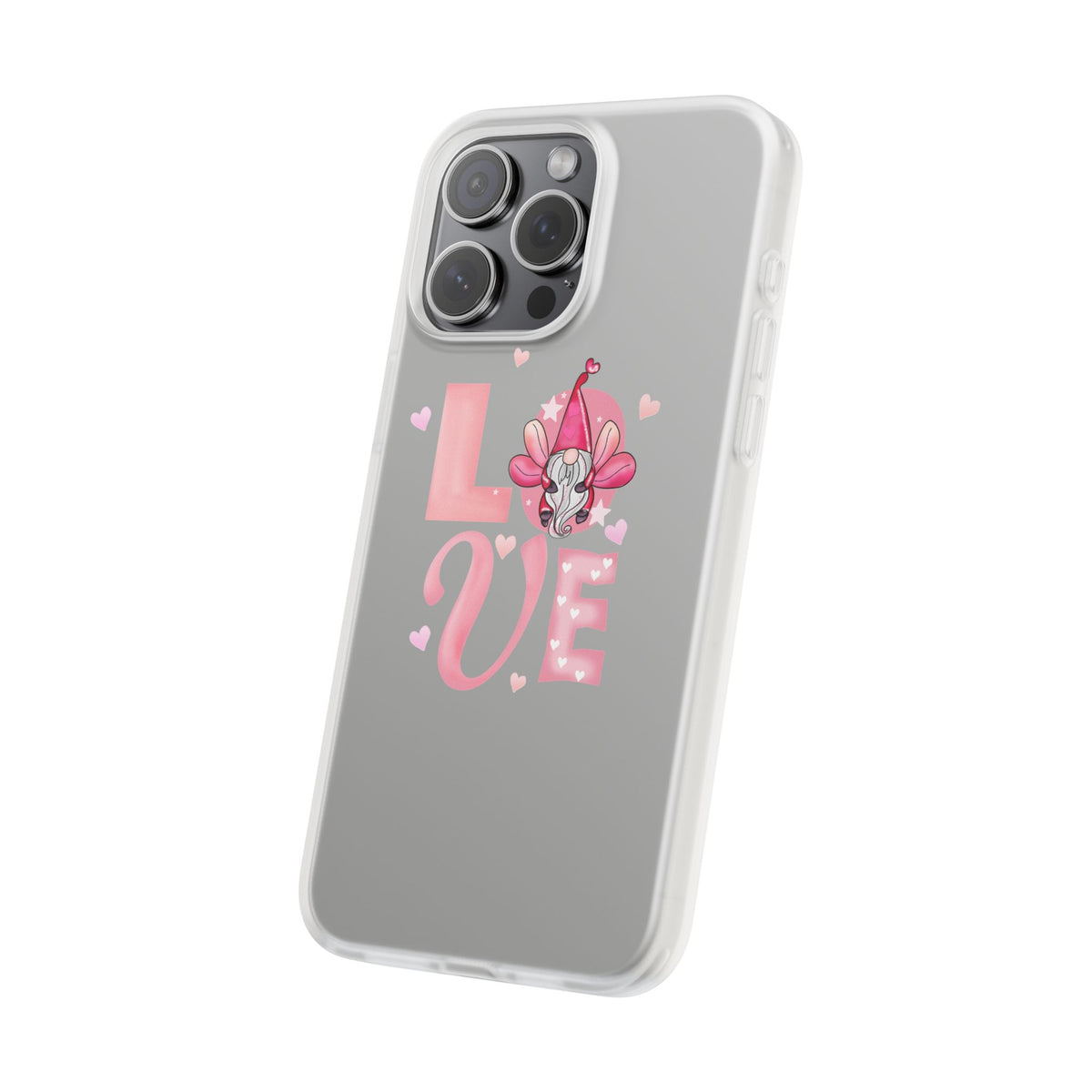 Love Gnome Phone Case — Cute Pink Valentine Flexi Case
