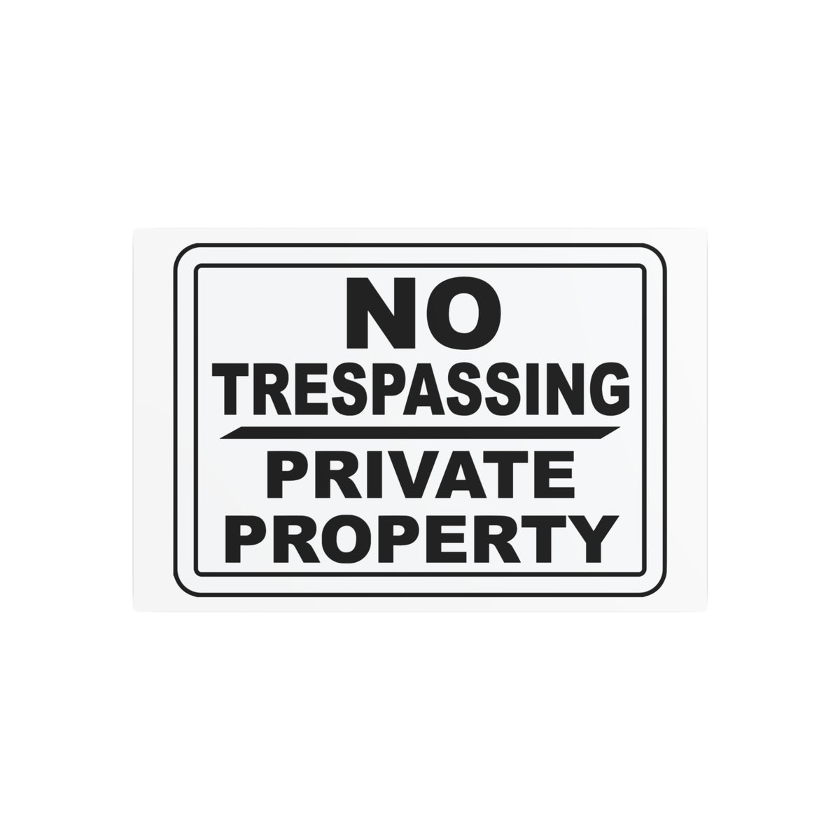 Metal Art Sign - 'No Trespassing' Decorative Home Security Sign, Rustic Home Decor, Yard Sign, Gift for New Homeowners, Protection Sign