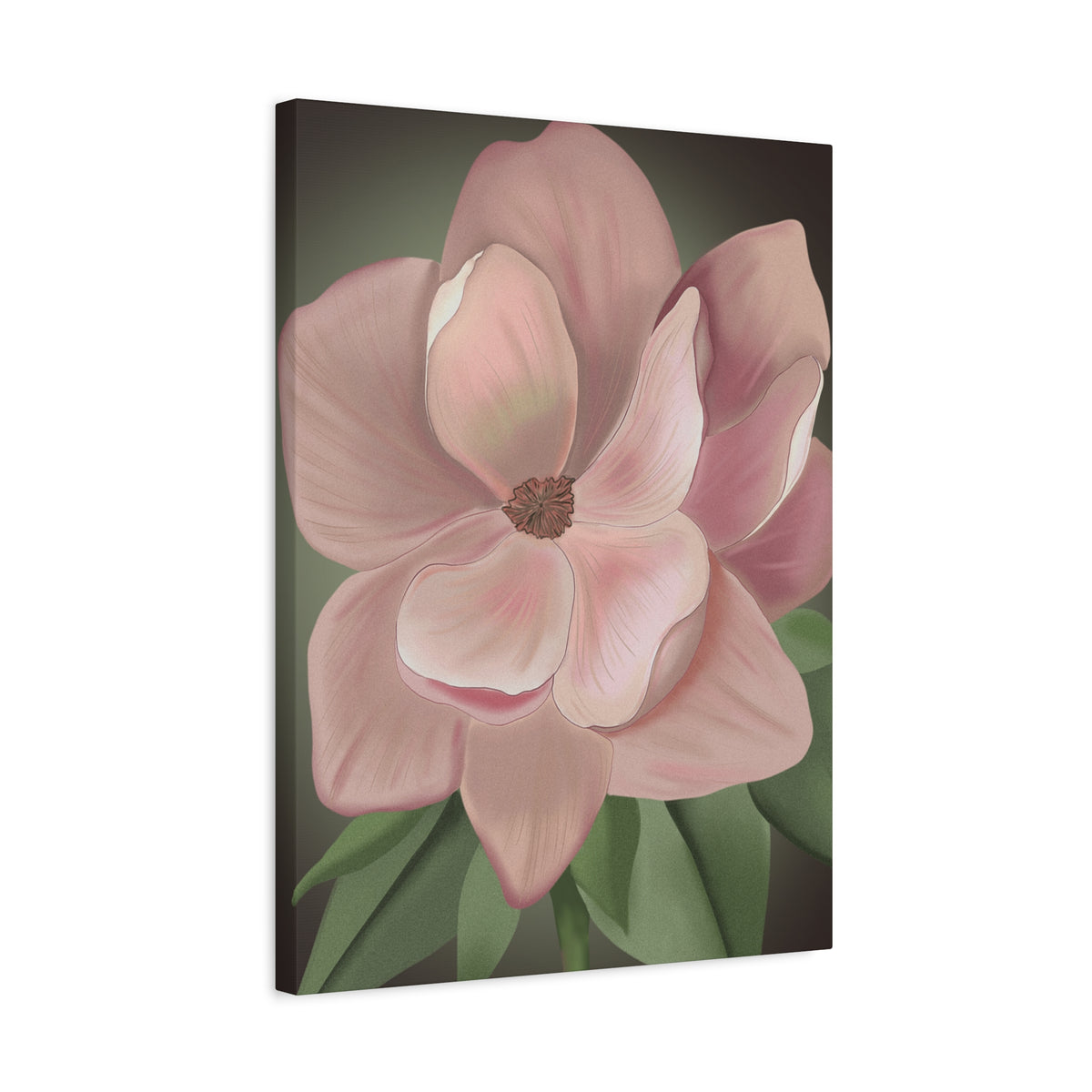 Matte Canvas, Stretched, 1.25" Pink Flowers