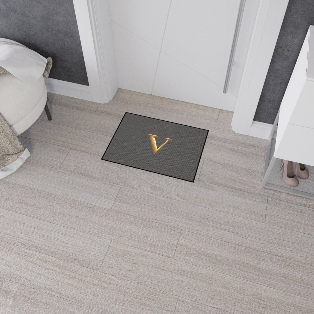 Monogram V Heavy-Duty Floor Mat