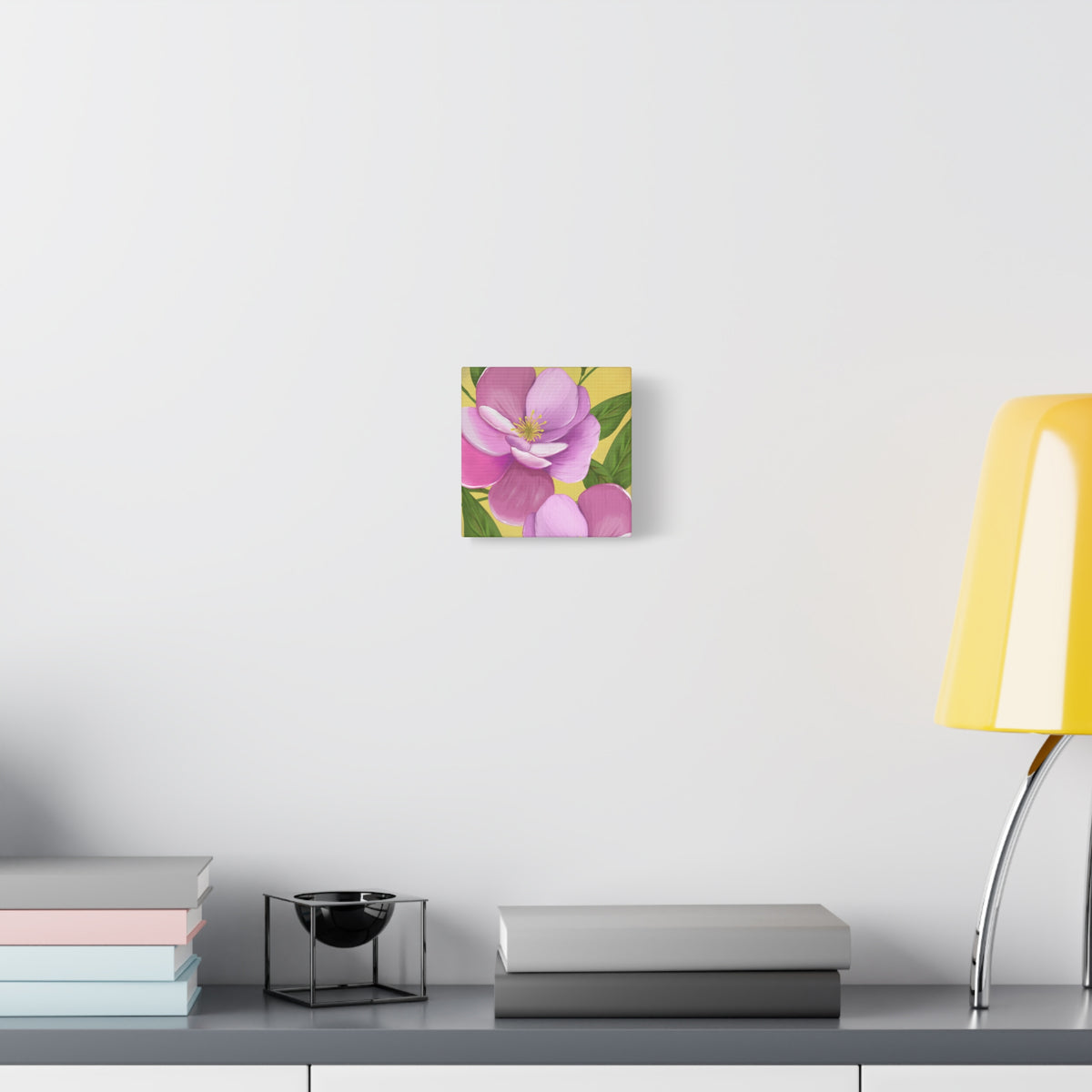 Matte Canvas, Stretched, 1.25" Tulips Pink and Purple Flowers
