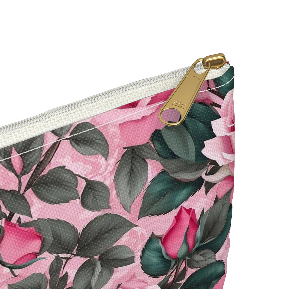 Floral Accessory Pouch - Perfect for Travel, Makeup, and Organizing, Gifts for Her, Bridal Accessories, Rose Pattern Clutch