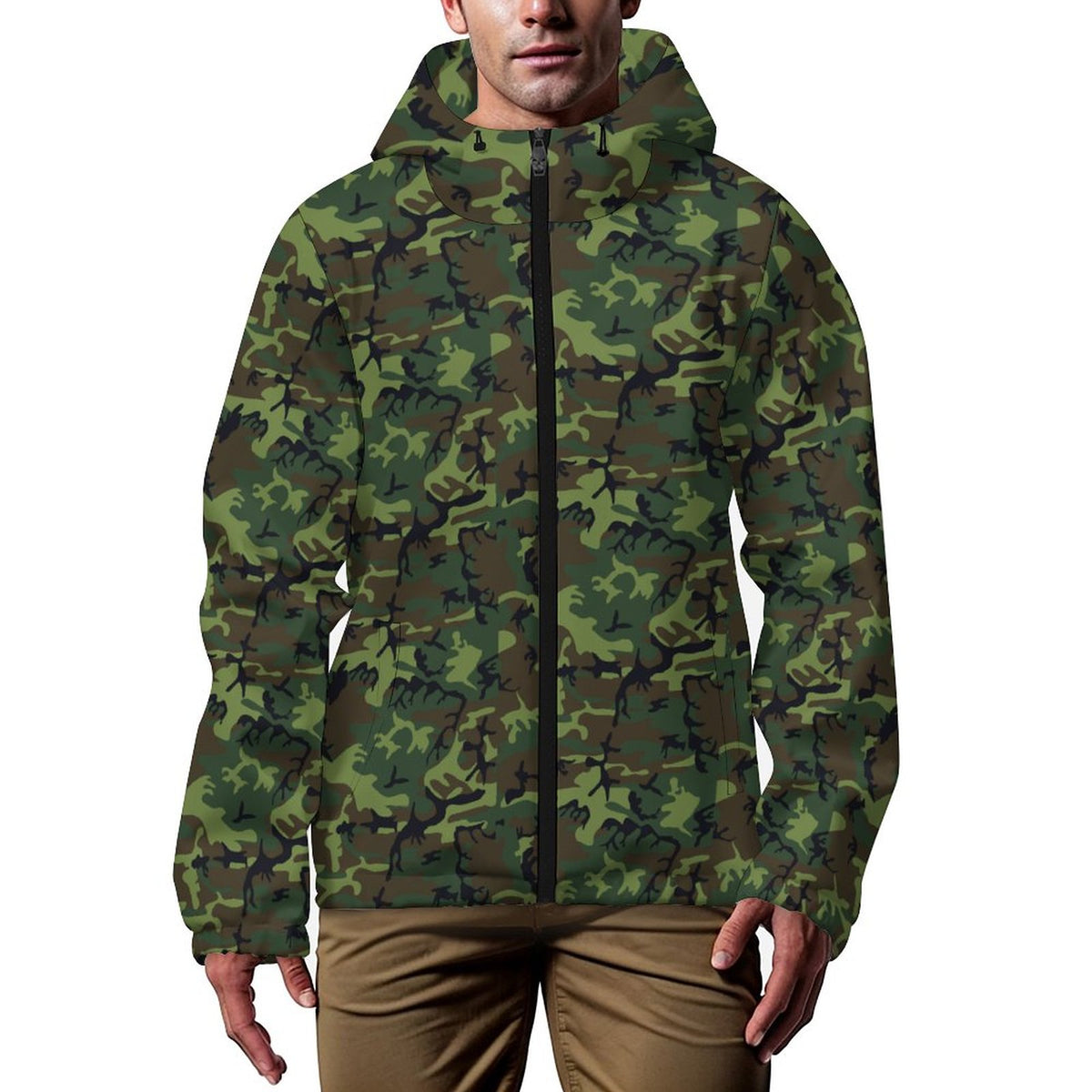 Hooded Short Trench Coat