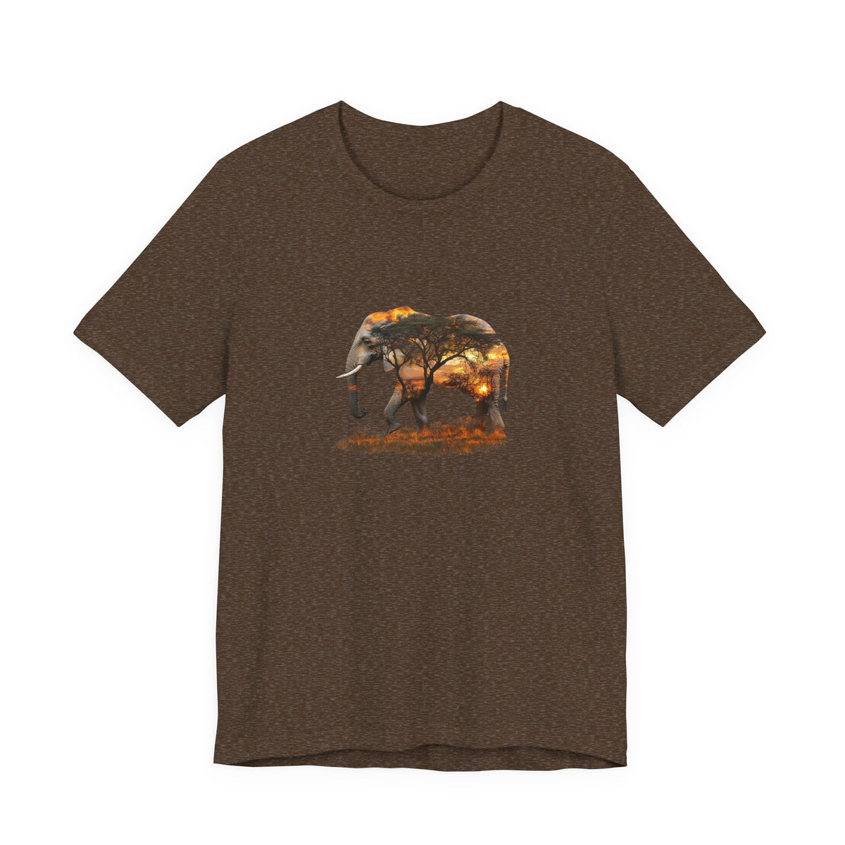 Elephant Sunset Unisex Jersey Tee