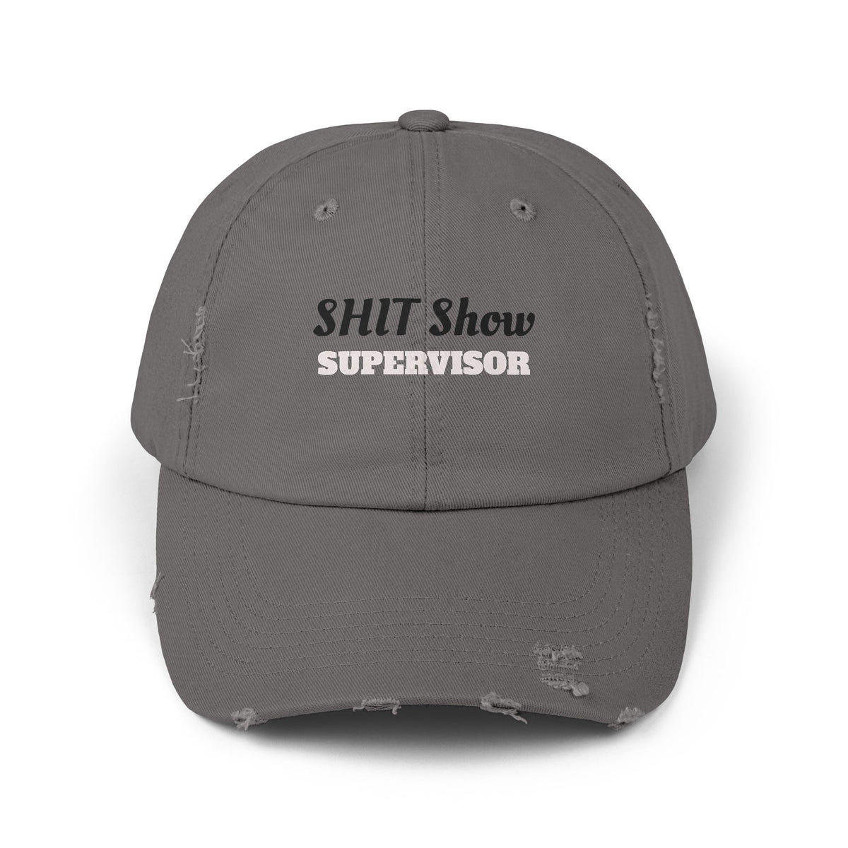 Unisex Distressed Cap, Fun Gift for Supervisors, Casual Hat, Distressed Dad Hat, Funny Cap for Events, Party Accessory, Everyday Wear