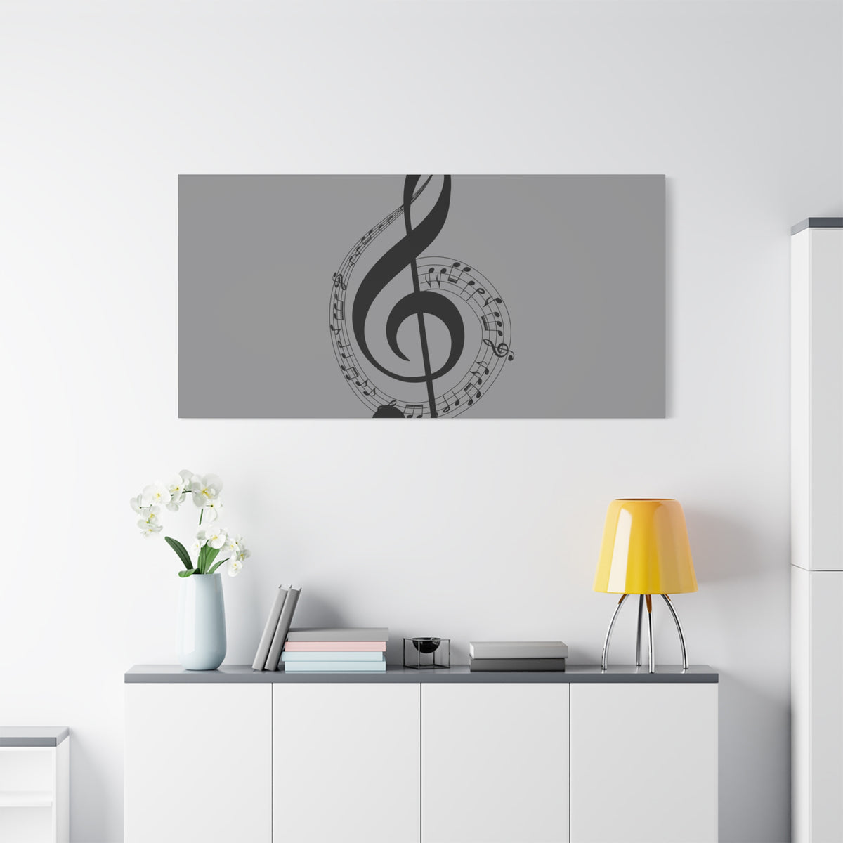 Musical Notes Canvas Print, Wall Art for Musicians, Music Lovers, Home Decor, Gift for Music Teacher, Birthday, Housewarming