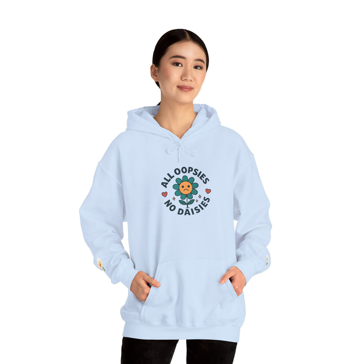 Psychedelic Floral Hoodie, Cozy Sweatshirt for Casual Style, Gift for Flower Lovers, Cute Streetwear, Spring Fashion, Art Tee