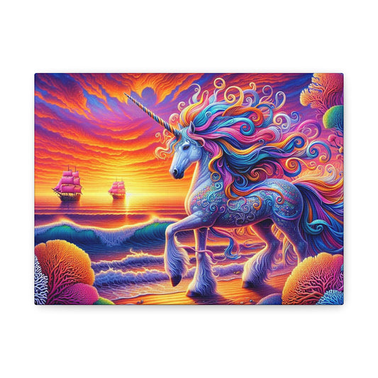 Matte Canvas, Stretched, 1.25" Unicorn