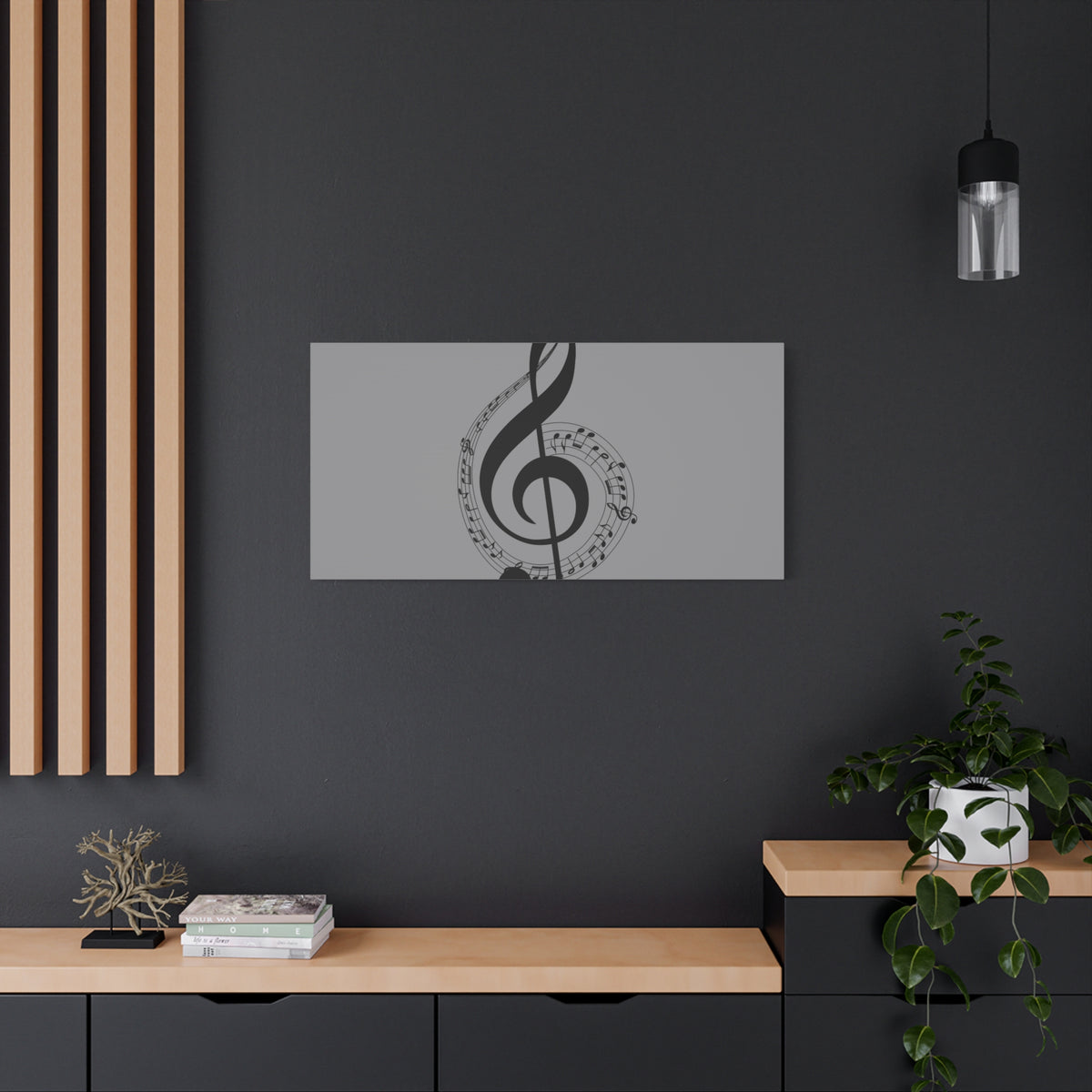 Musical Notes Canvas Print, Wall Art for Musicians, Music Lovers, Home Decor, Gift for Music Teacher, Birthday, Housewarming