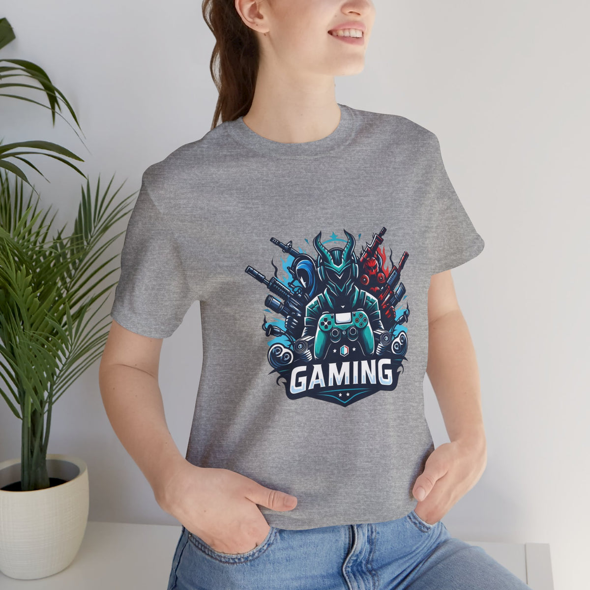Gaming Controller Emblem Tee — Esports Gamer Graphic T-Shirt