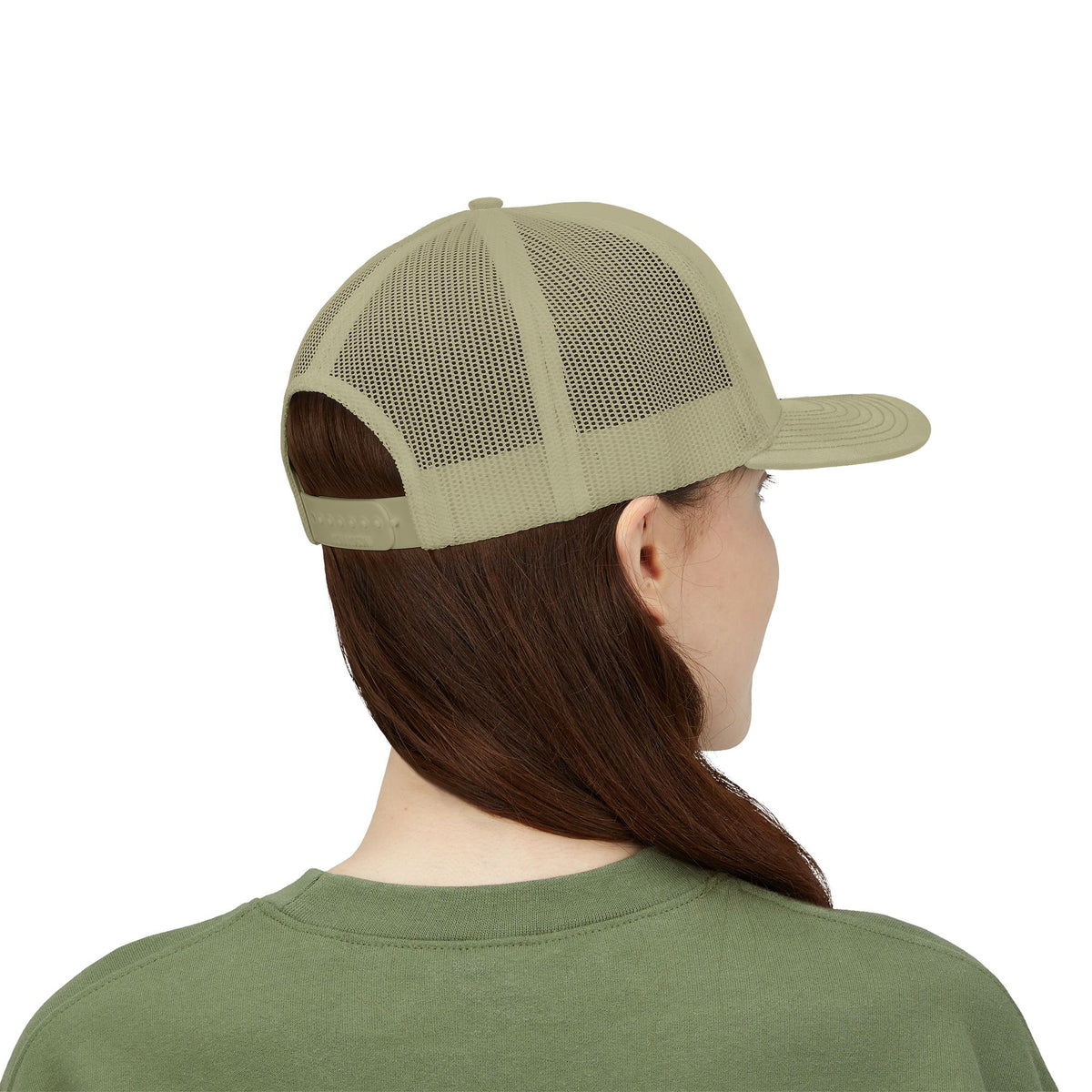 Don’t Look Back Snapback Trucker Cap — Retro Rainbow Embroidered Hat