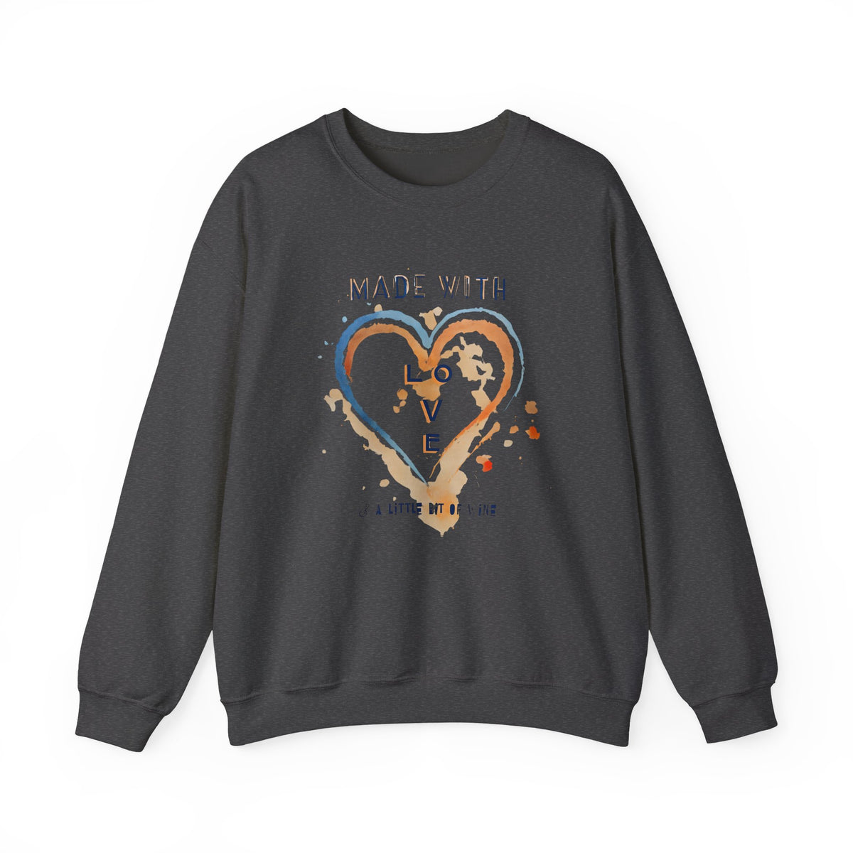 Made with Love Sweatshirt | Cozy Unisex Crewneck | Gift for Everyone | Perfect for Valentine’s Day, Birthdays, or Casual Wear