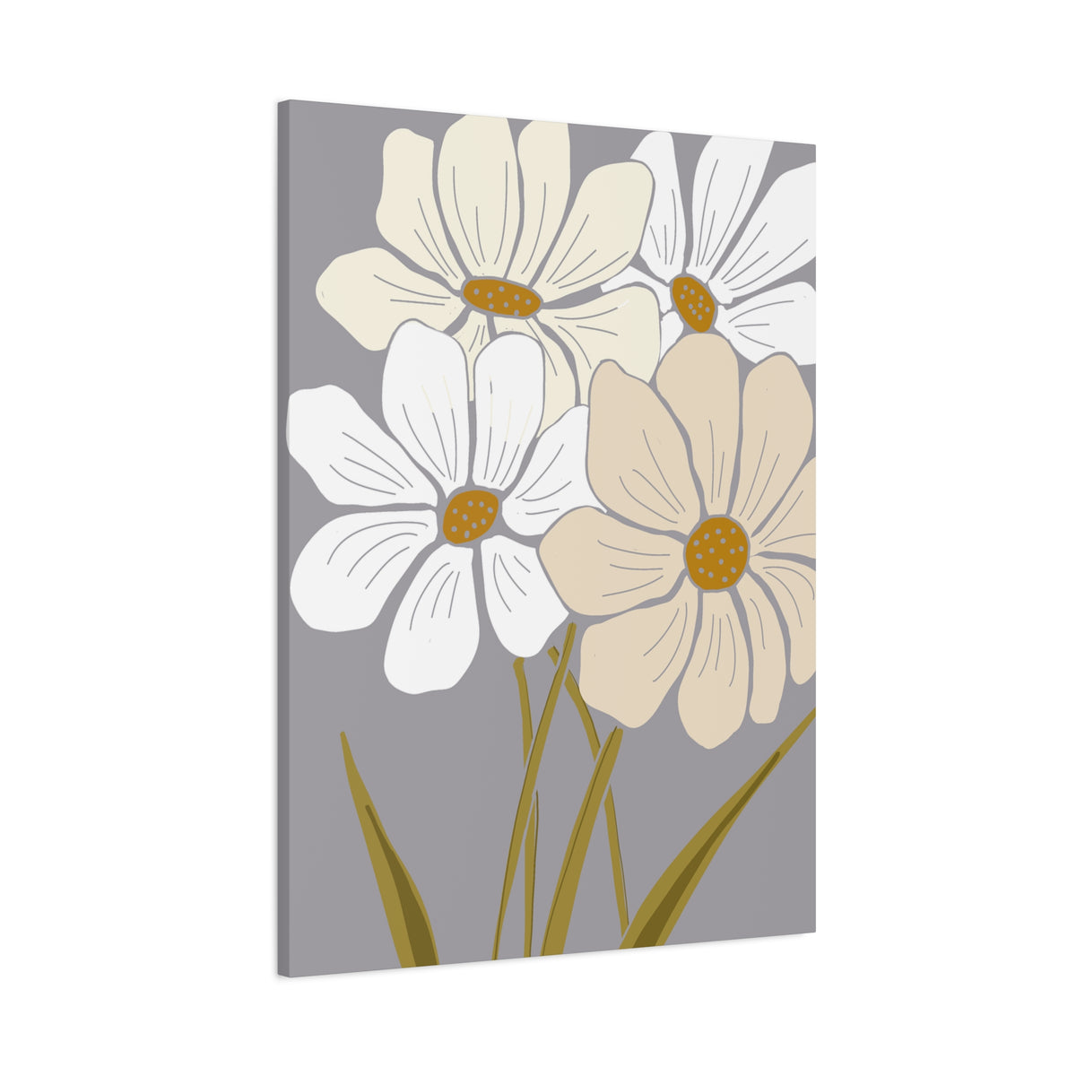 Copy of Copy of Matte Canvas, Stretched, 1.25" Tulips Pink and Purple Flowers