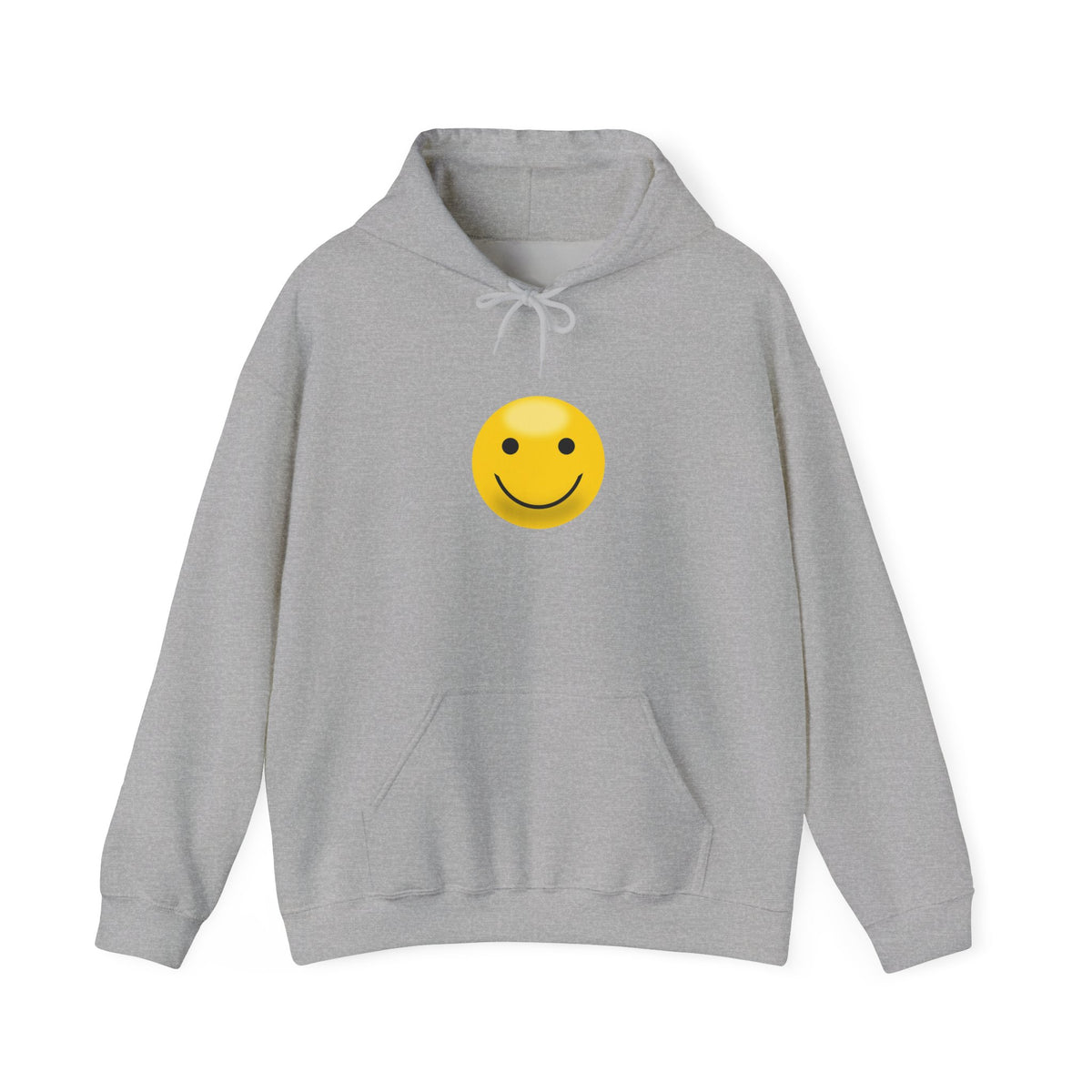 Smiley Face Hooded Sweatshirt, Cozy Unisex Hoodie, Casual Wear, Gift for Friends, Cheerful Apparel, Everyday Comfort Clothing