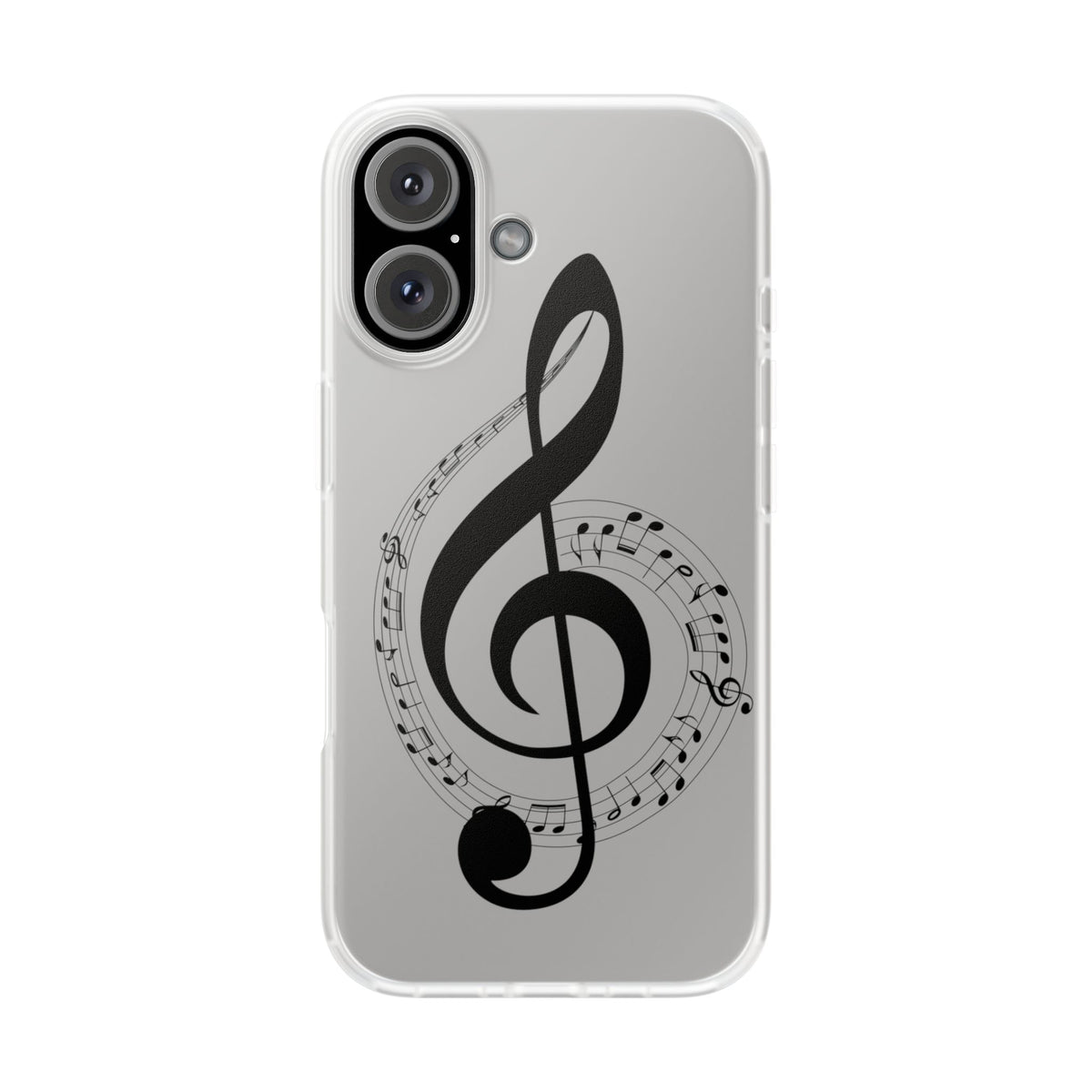 Phone Case — Musical Treble Clef Design