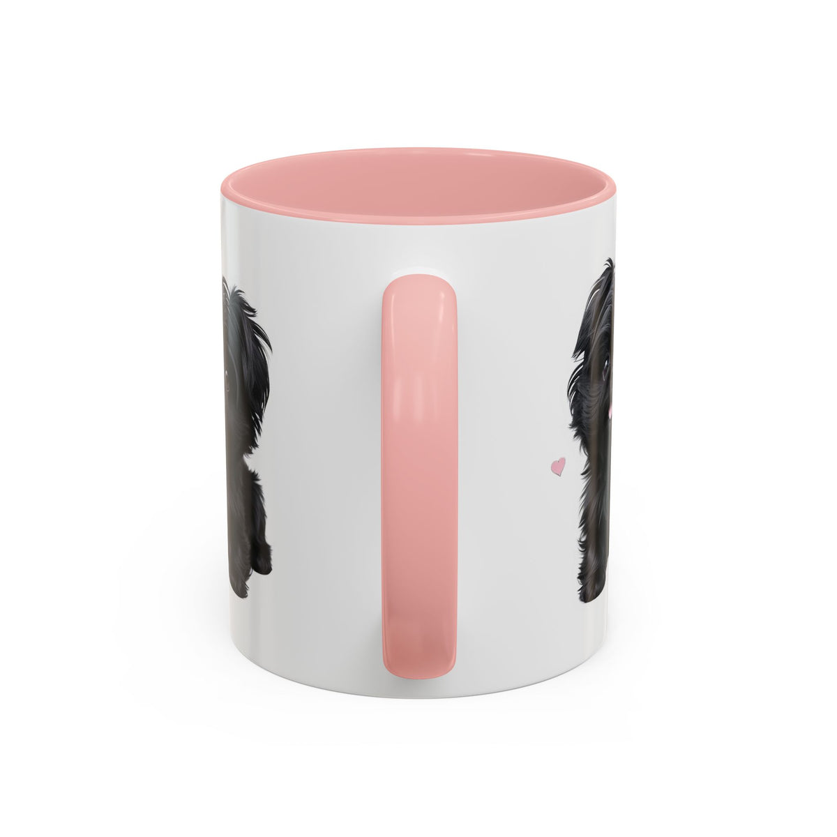 Cute Pug Accent Coffee Mug, Pet Lover Gift, Coffee Cup, Dog Mom Mug, Black Dog Ceramic Mug