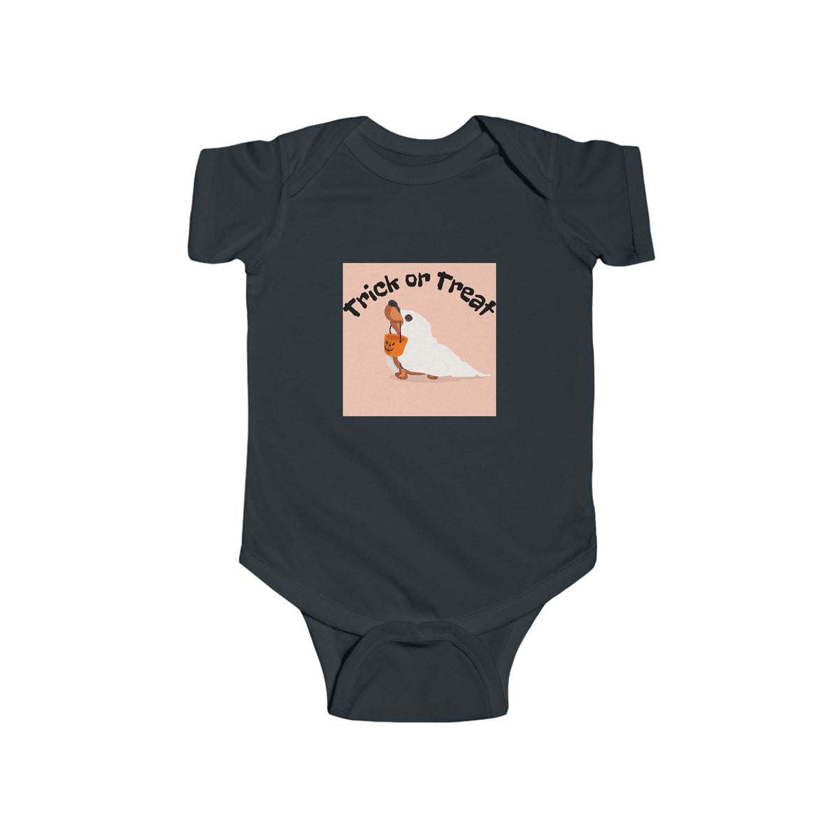 Halloween Infant Bodysuit, Trick or Treat Baby Outfit, Cute Baby Halloween Costume, Newborn Halloween Apparel, Toddler Trick or Treat Shirt