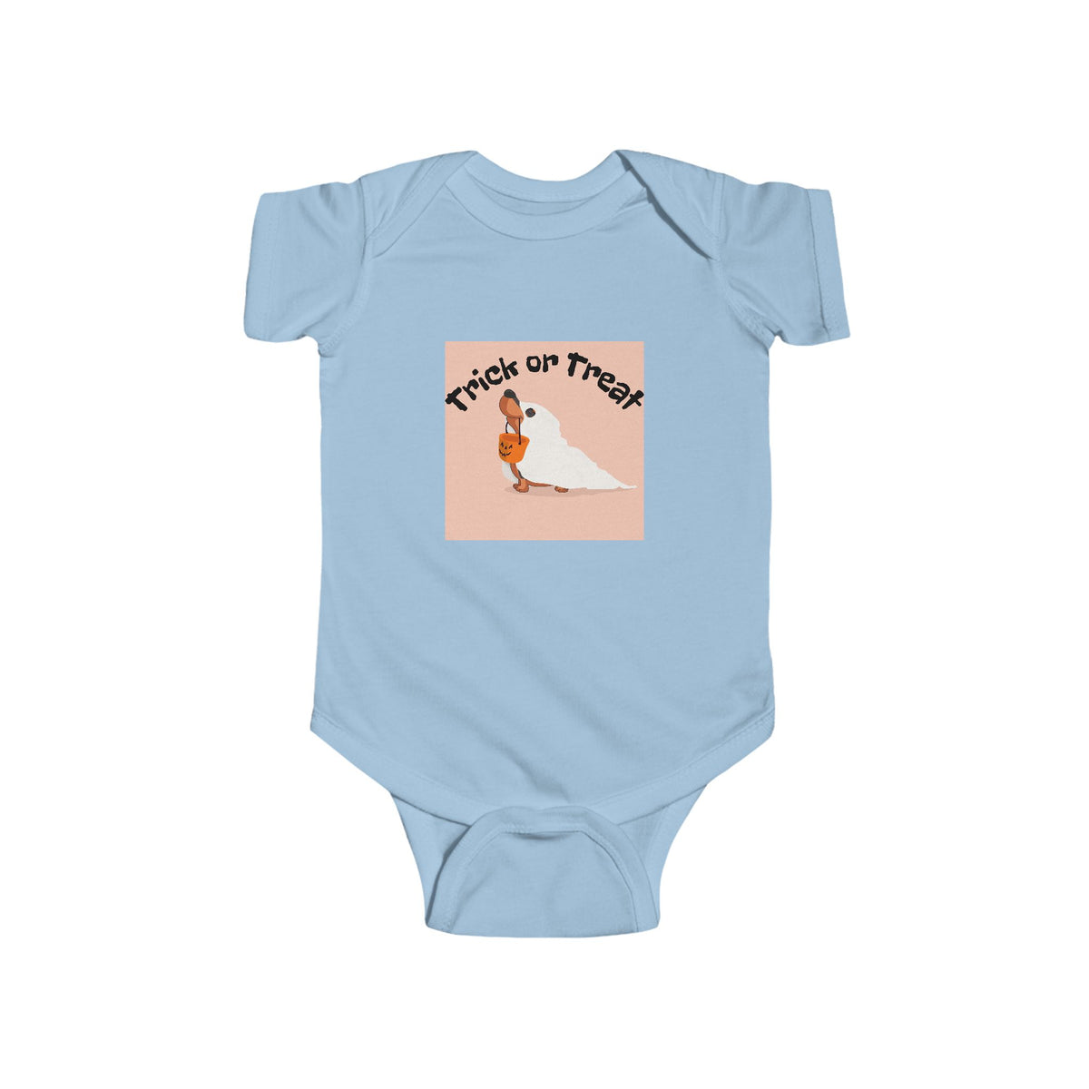 Halloween Infant Bodysuit, Trick or Treat Baby Outfit, Cute Baby Halloween Costume, Newborn Halloween Apparel, Toddler Trick or Treat Shirt